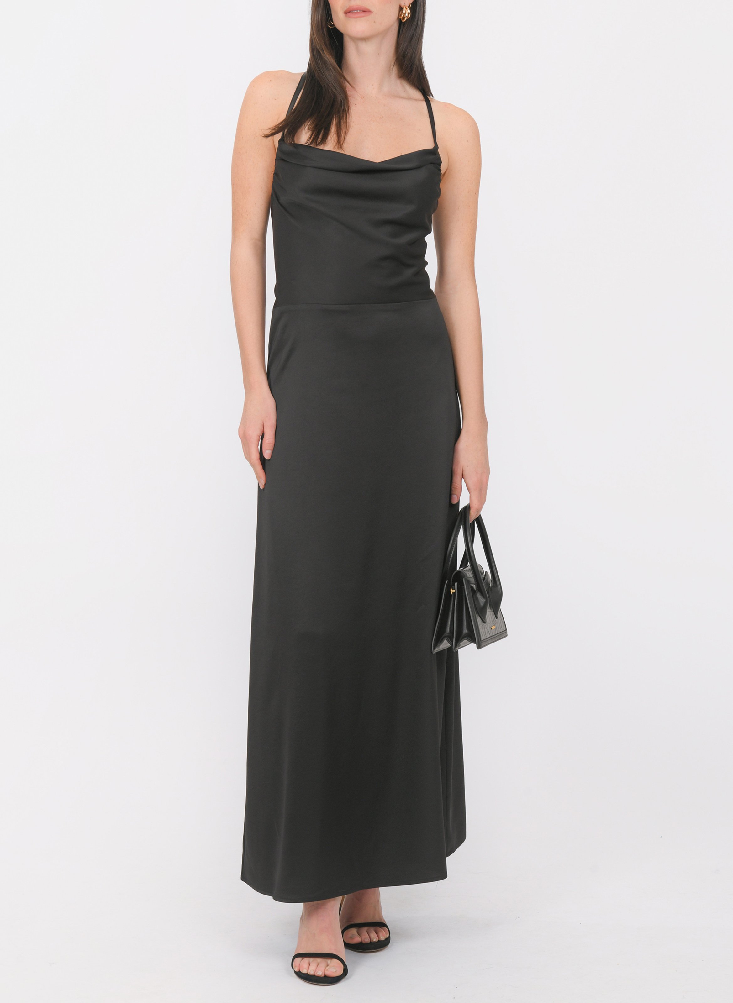 Lange jurk met coltrui KOOKAI Zwart