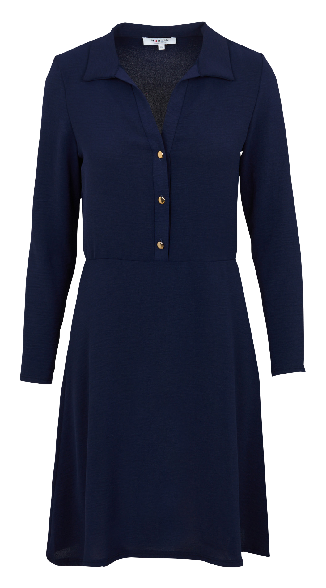 Robe courte col polo MORGAN Bleu