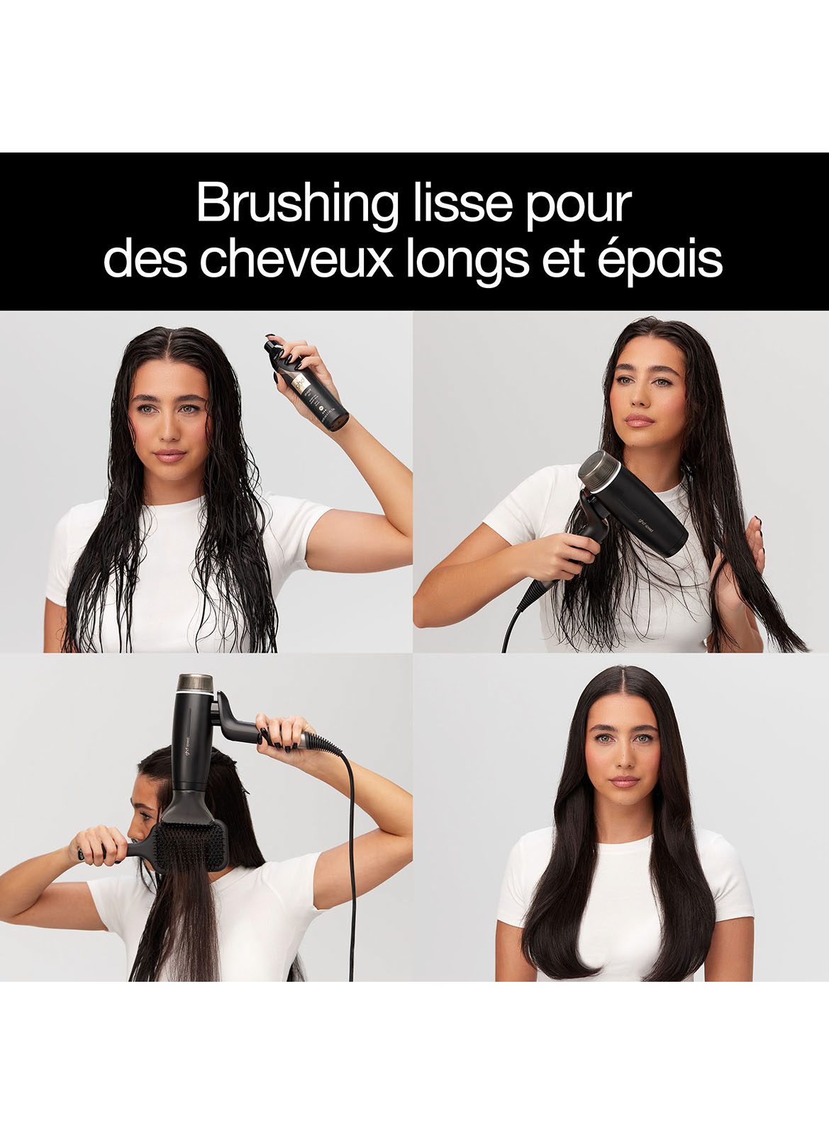 LARGE NOZZLE CONCENTRATOR FOR GHD SPEED HAIR DRYER GHD Noir