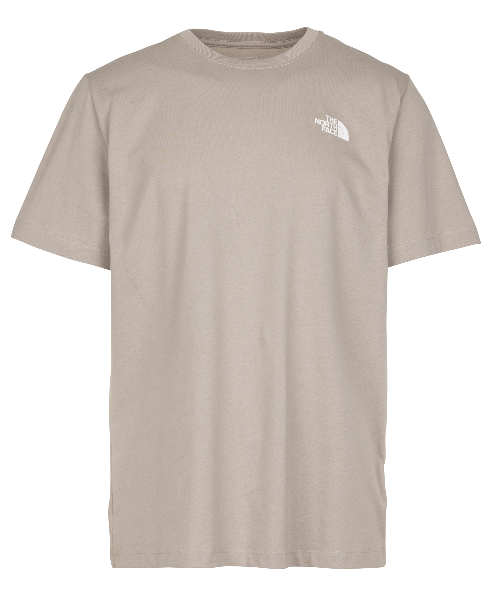 Recht, katoenen T-shirt met ronde hals en zeefdruk THE NORTH FACE