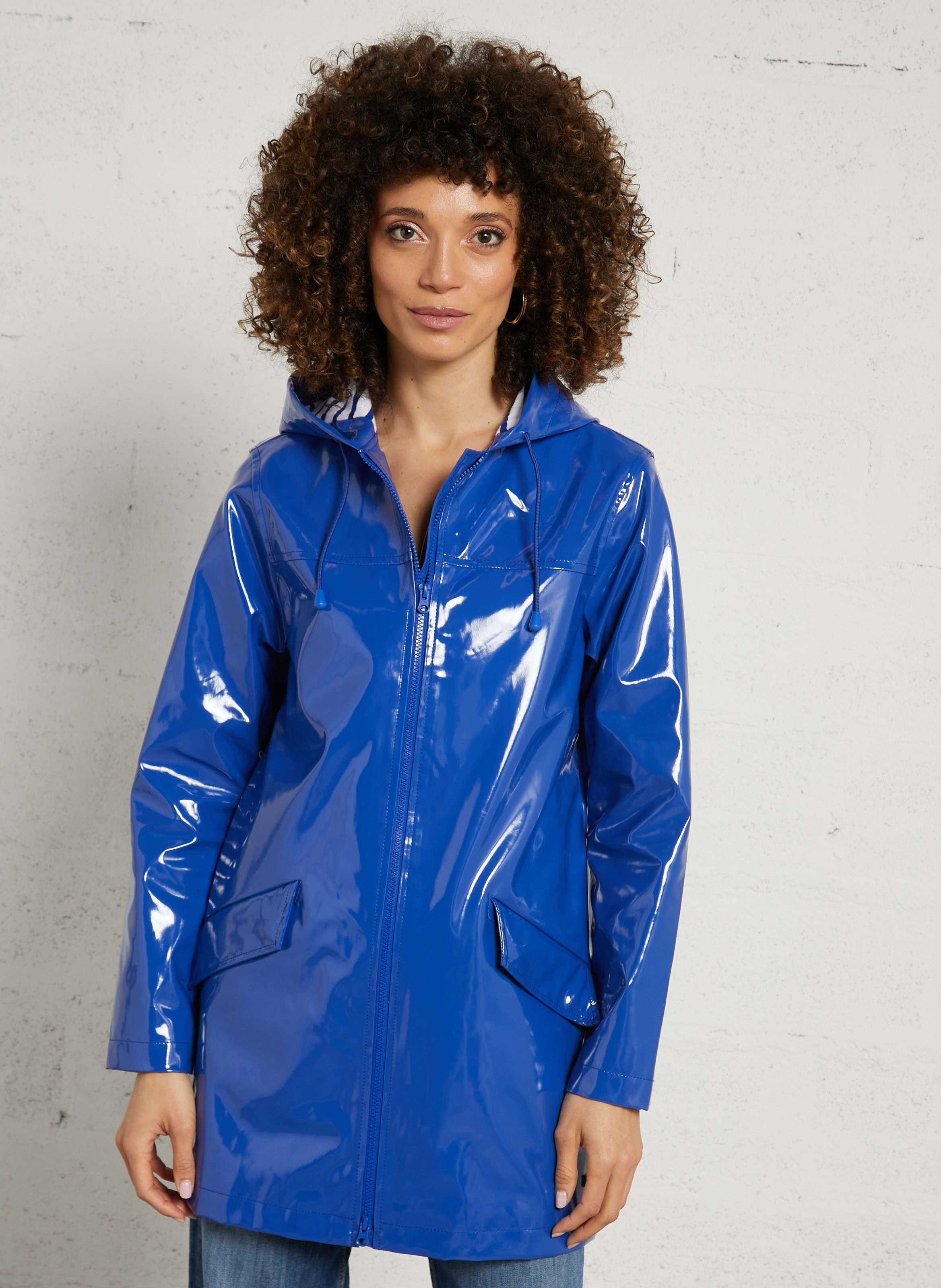 Parka aus gewachster Baumwolle mit Kapuze ARMOR LUX Blau