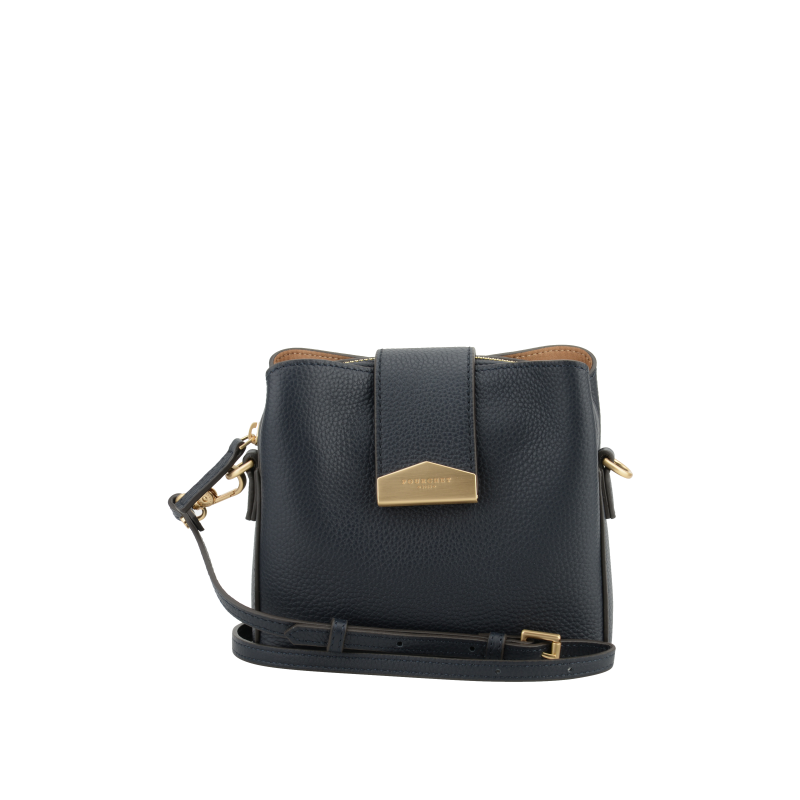 Calfskin leather shoulder bag POURCHET