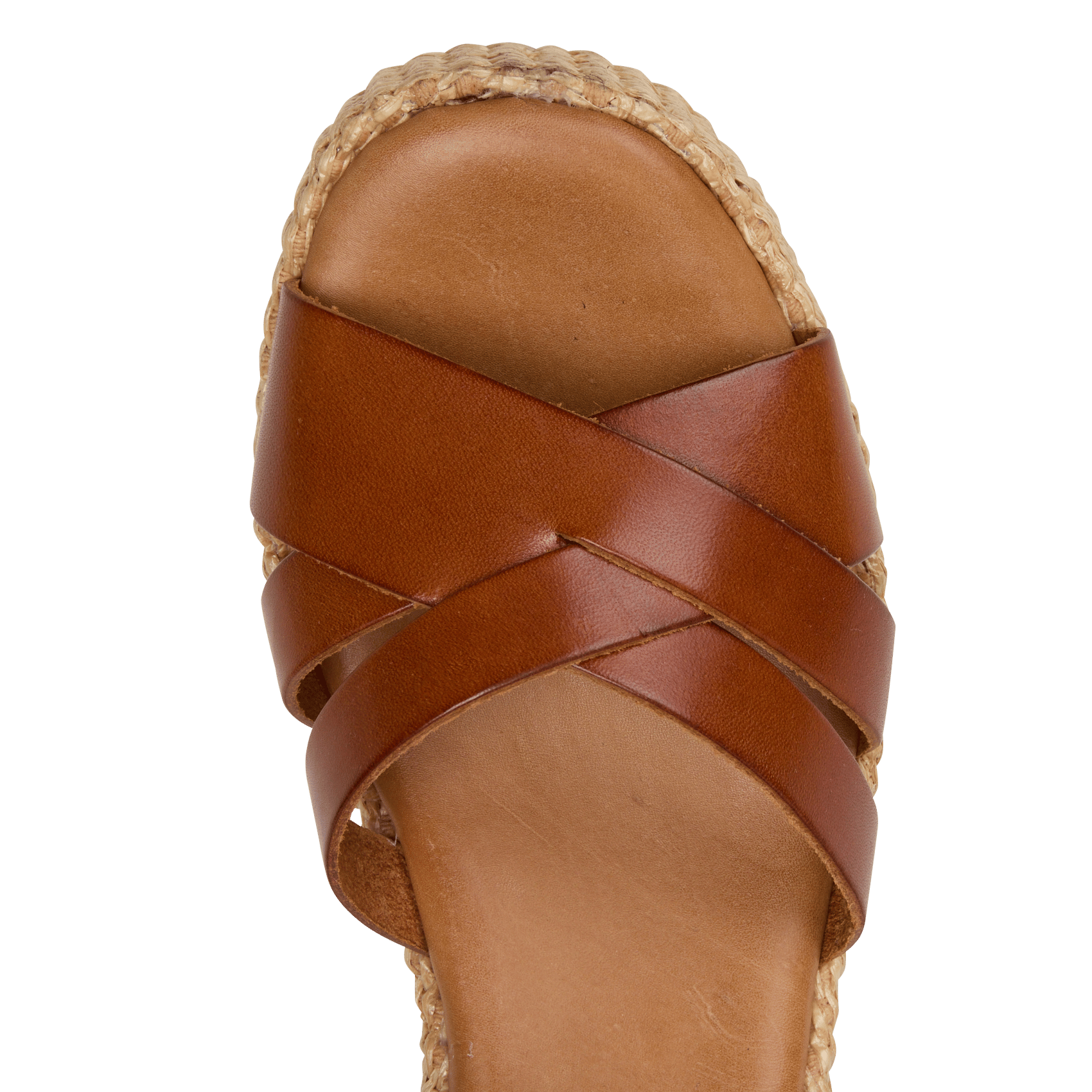 Fabia leather wedge sandals MELLOW YELLOW Brown