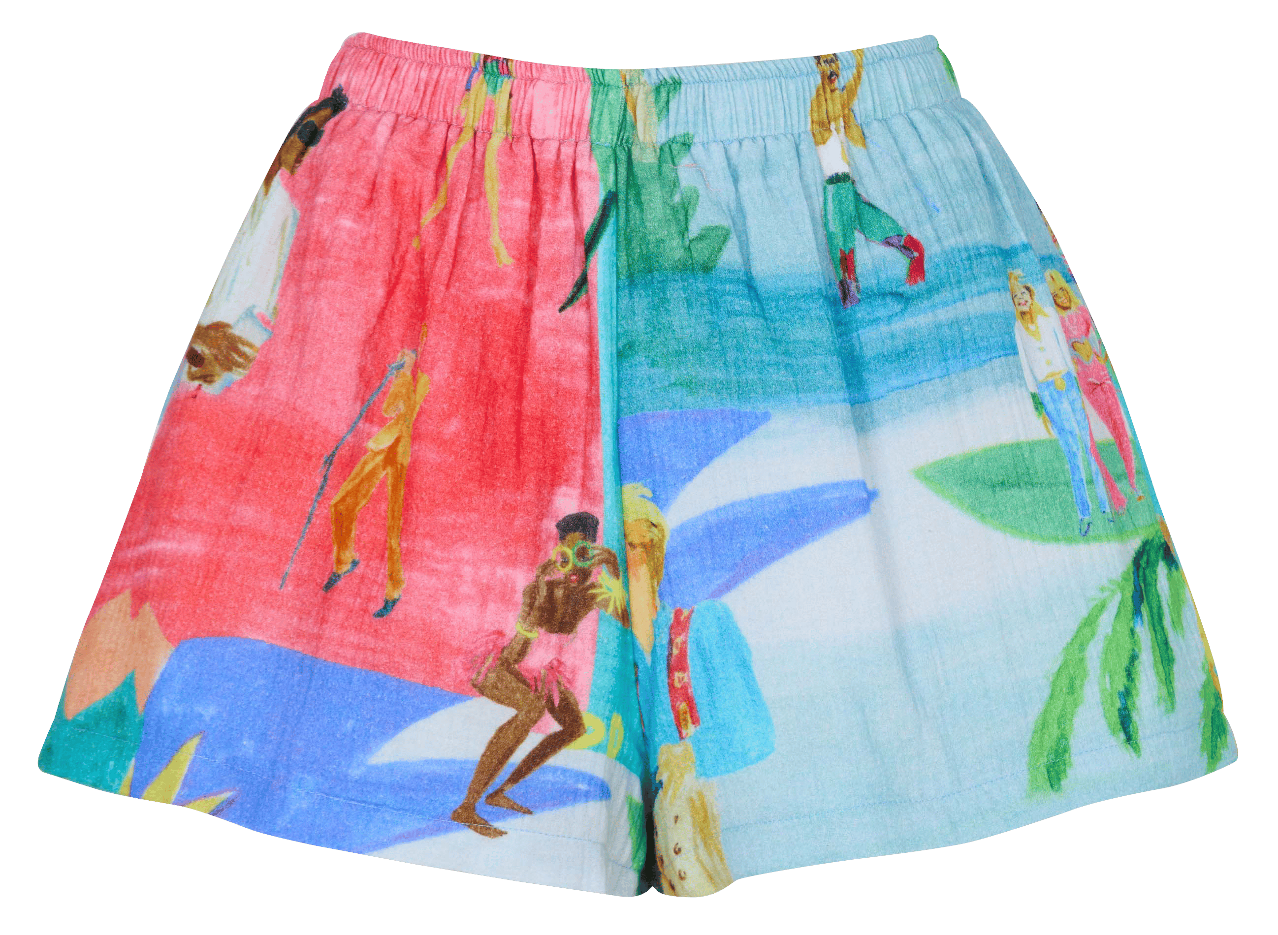 Printed cotton shorts G.KERO Blue