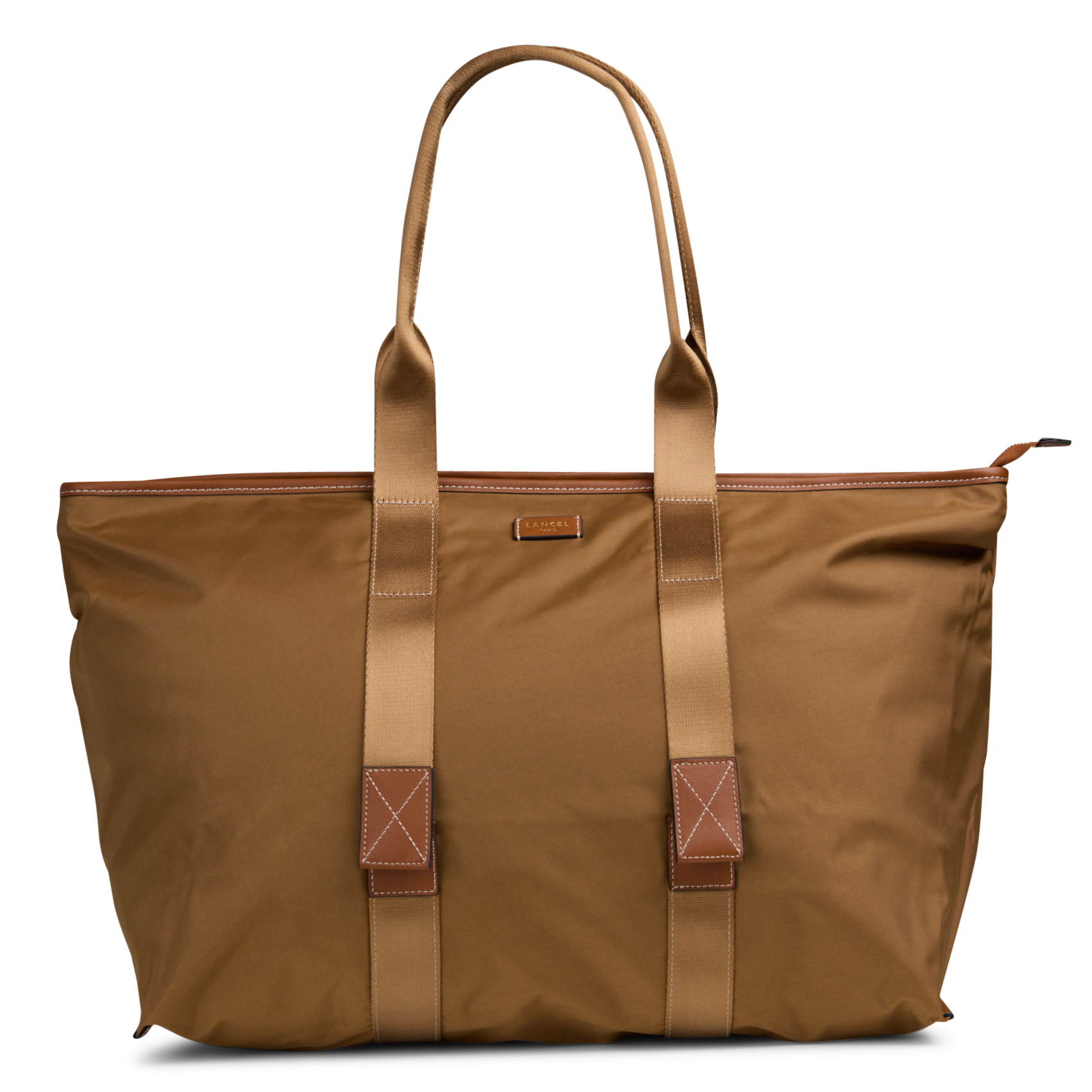 Cabas zippé LANCEL Beige