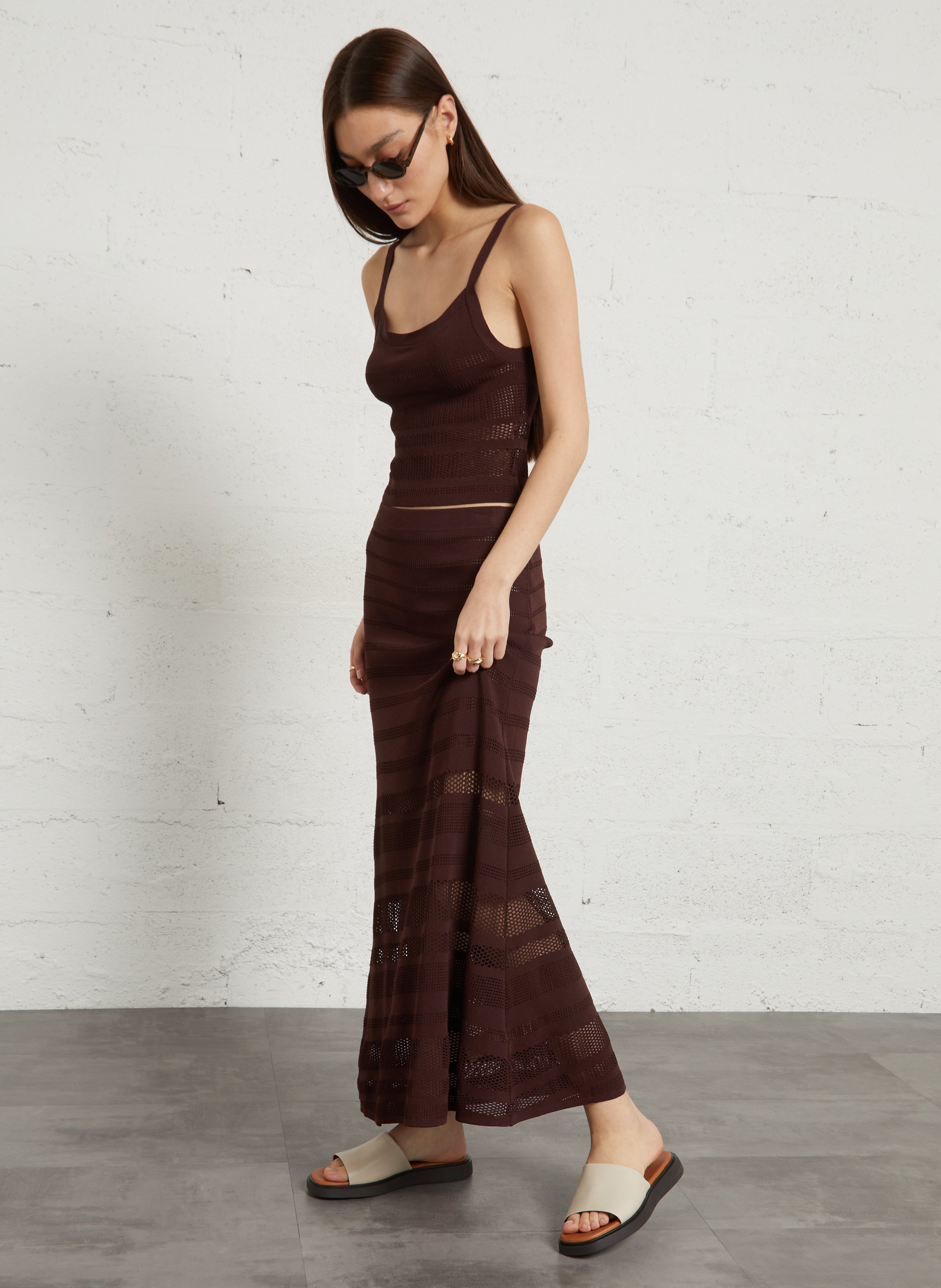 Mules compensées en cuir VAGABOND Blanc