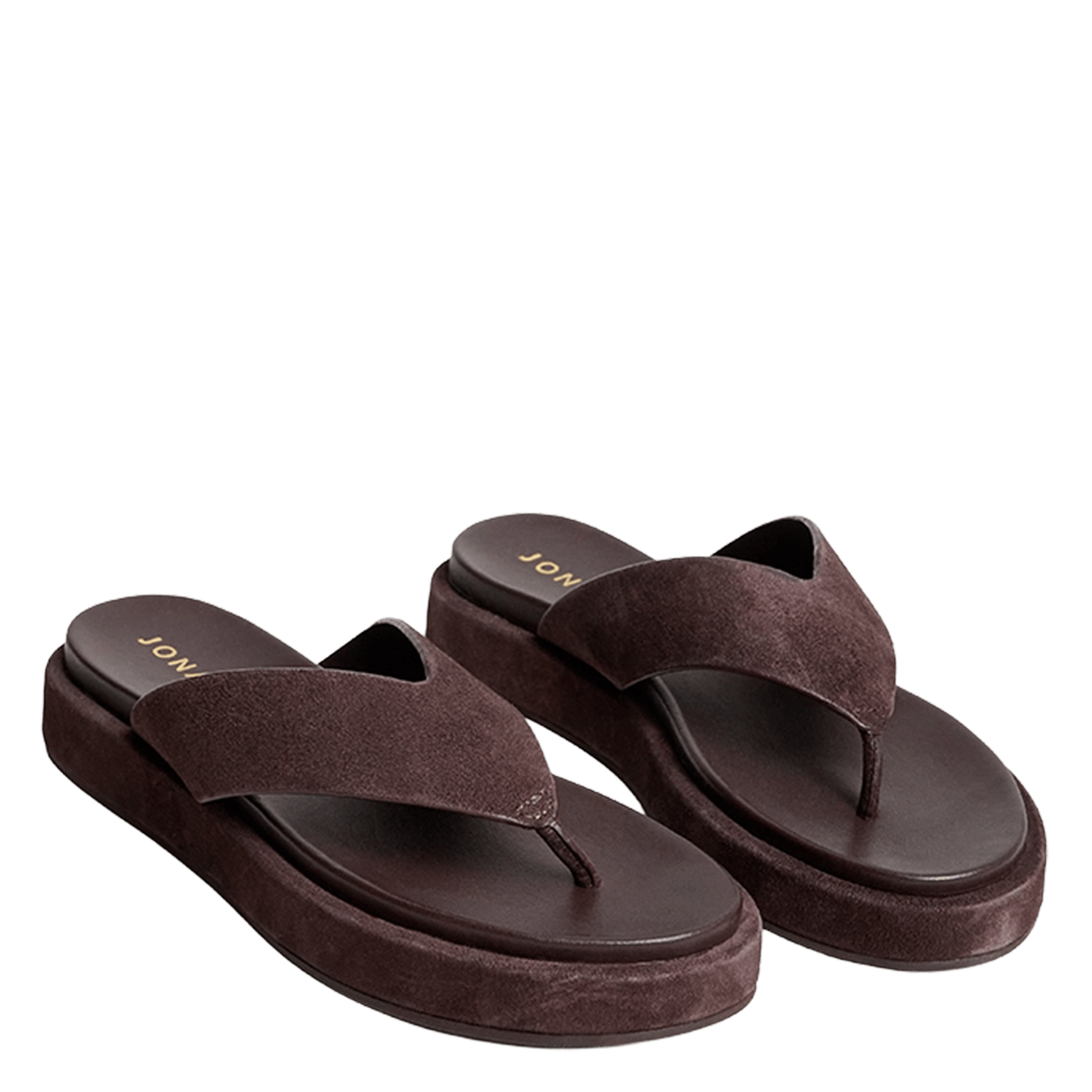 Velvet leather mules JONAK Brown
