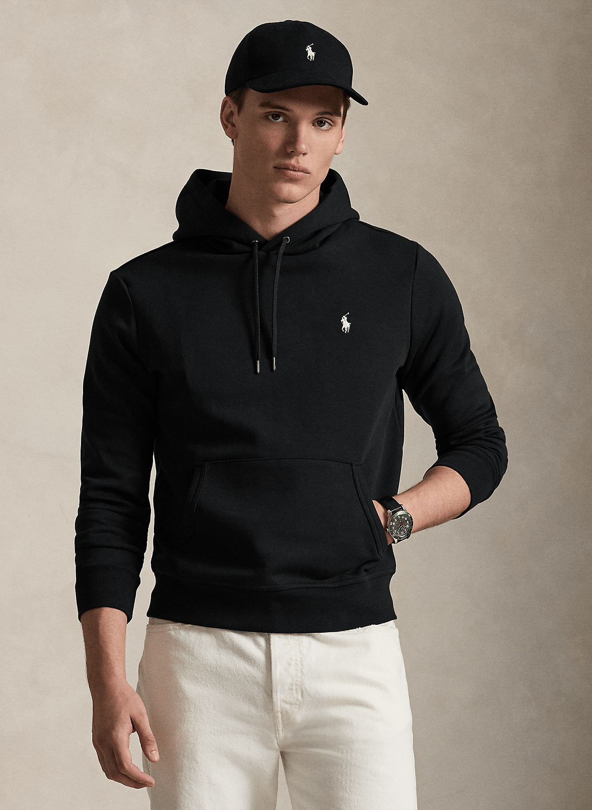 Straight cotton-blend hoodie POLO RALPH LAUREN