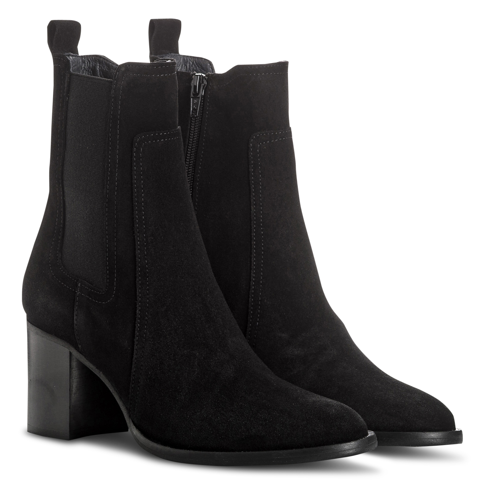 Stiefel aus Veloursleder REQINS Schwarz
