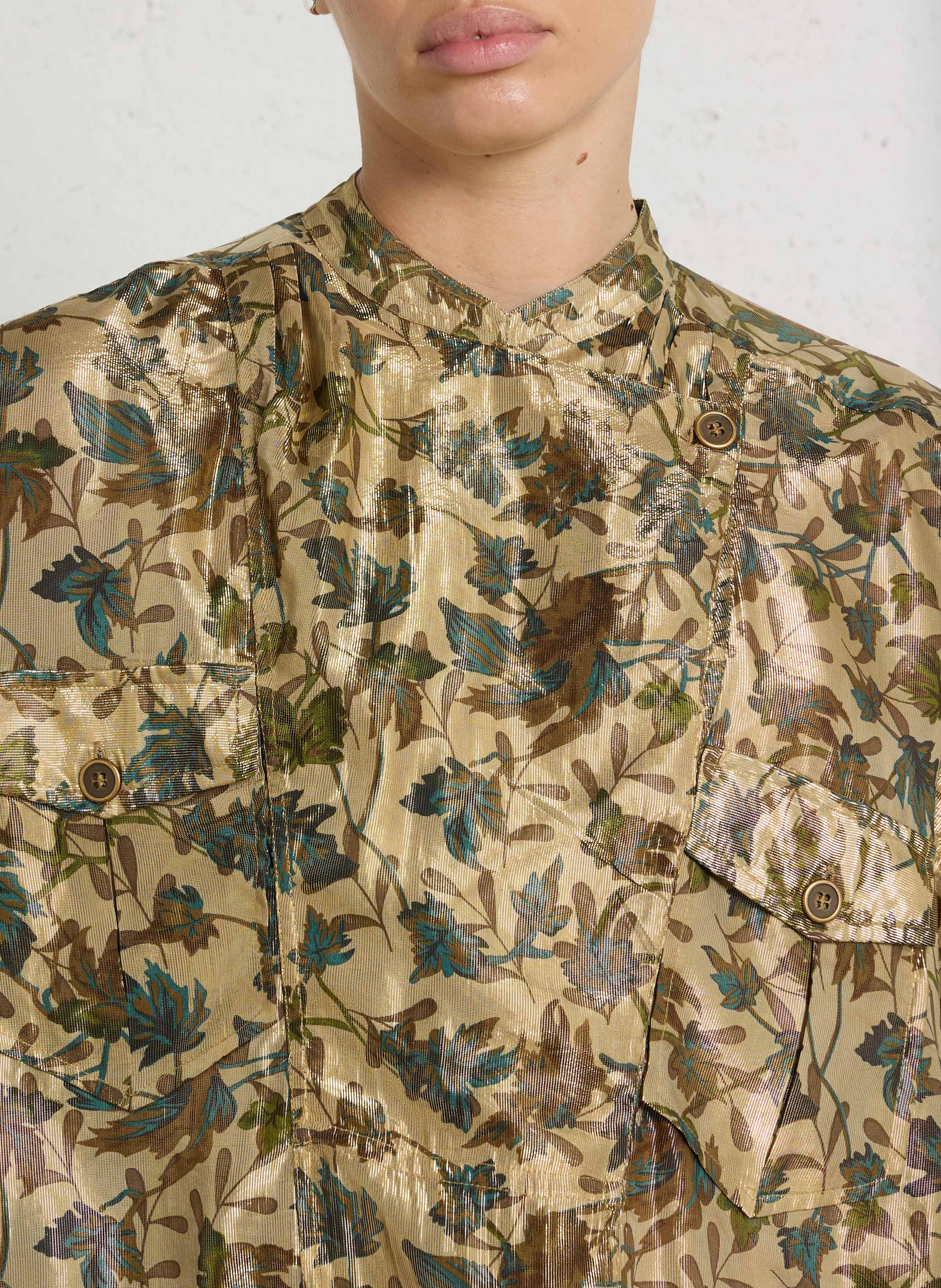 Loose-fit printed blouse MES DEMOISELLES Multicolored