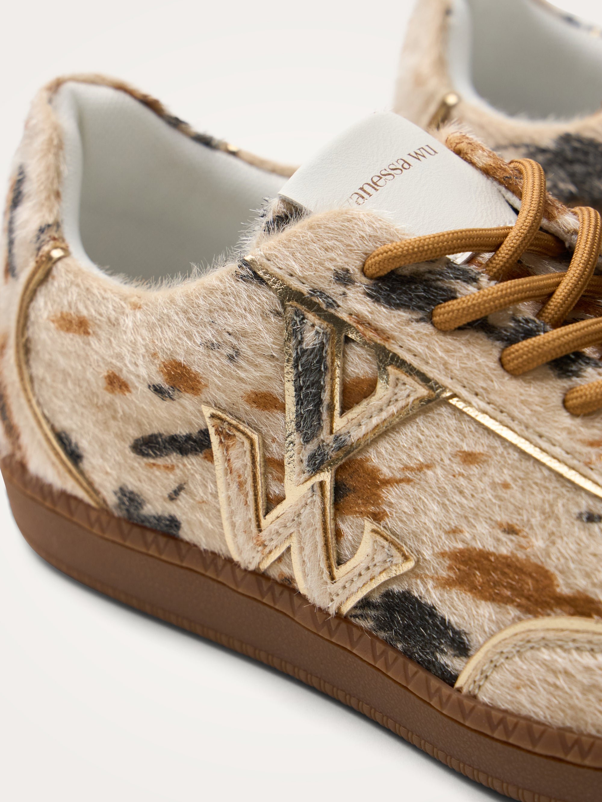Sneakers with monogram on retro sole VANESSA WU White