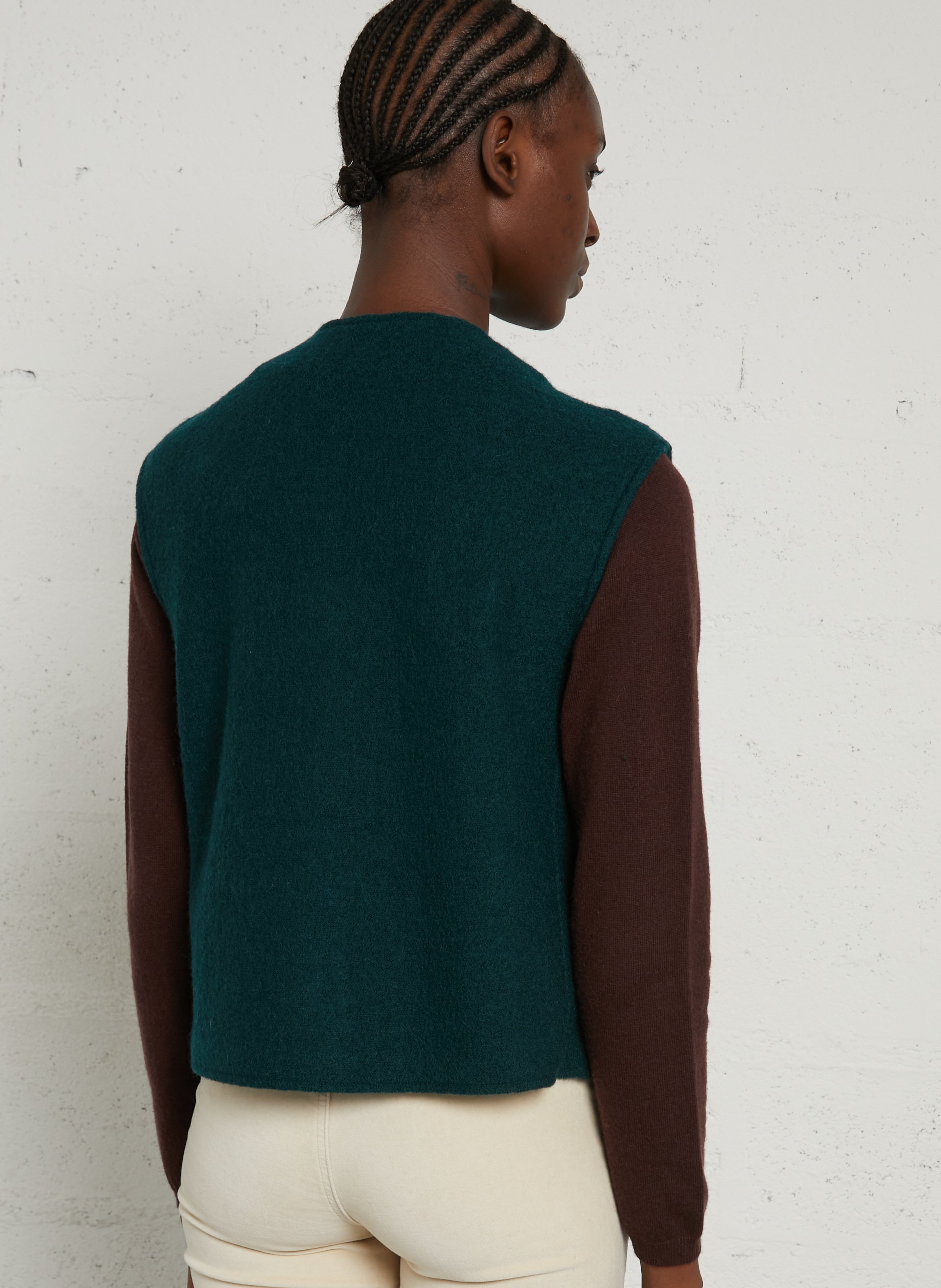 Gilet sans manches en laine NICE THINGS Bleu