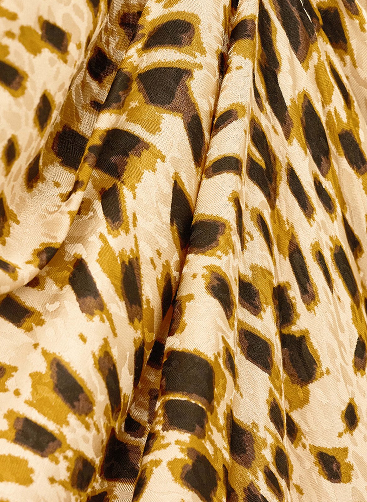 Jupe midi asymétrique à motifs BA&SH Beige
