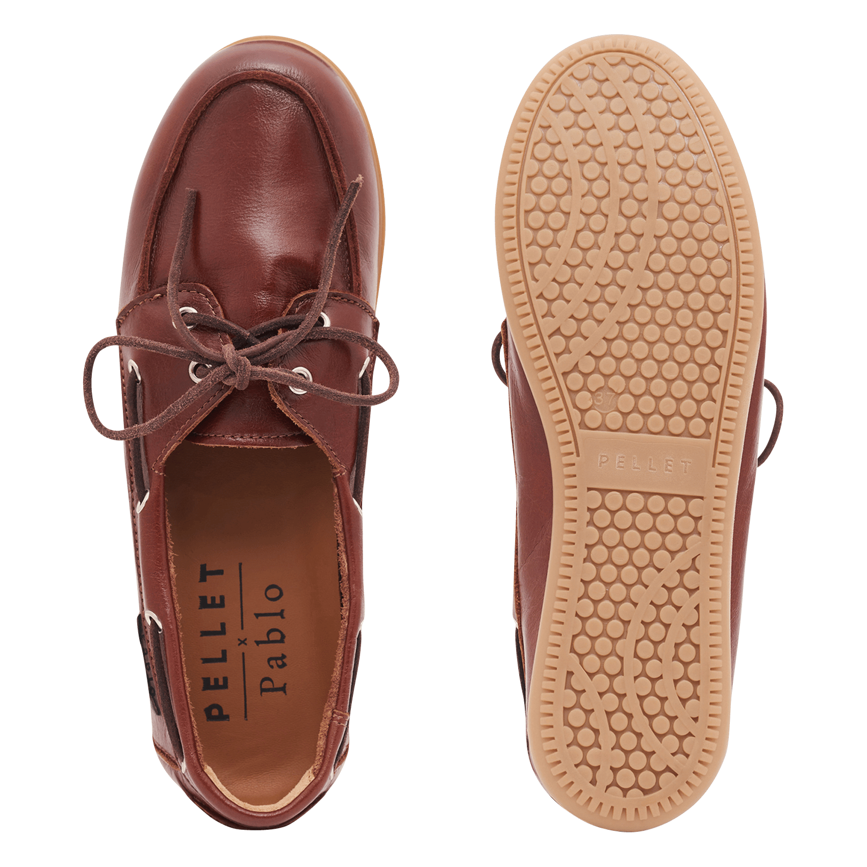 Segelschuhe aus Leder PABLO Braun