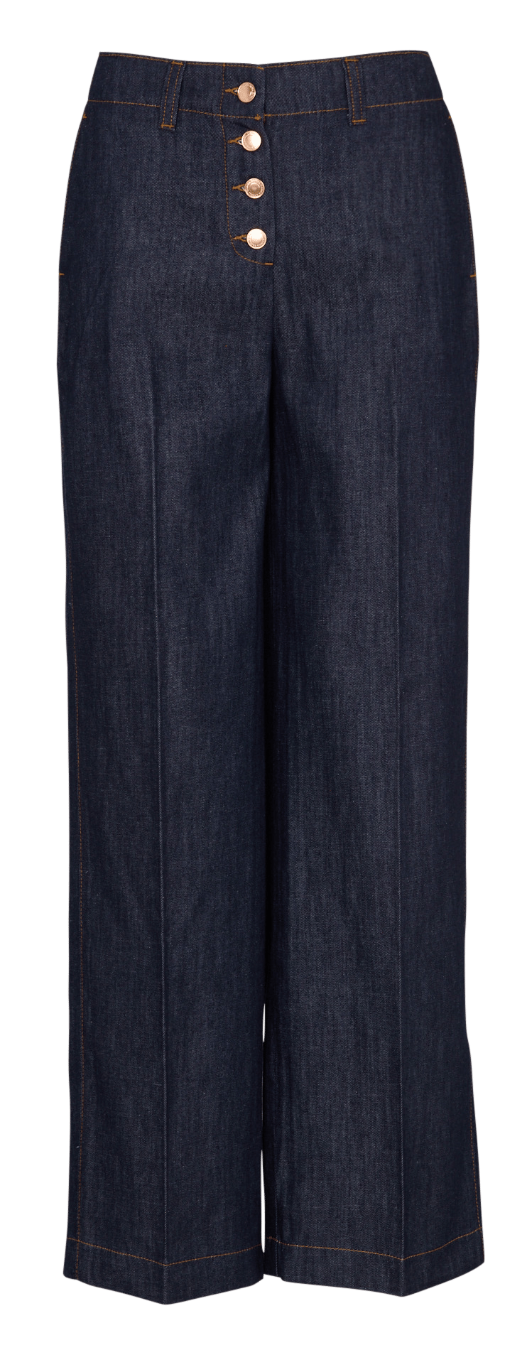 Jean large en coton mélangé CAROLL Bleu