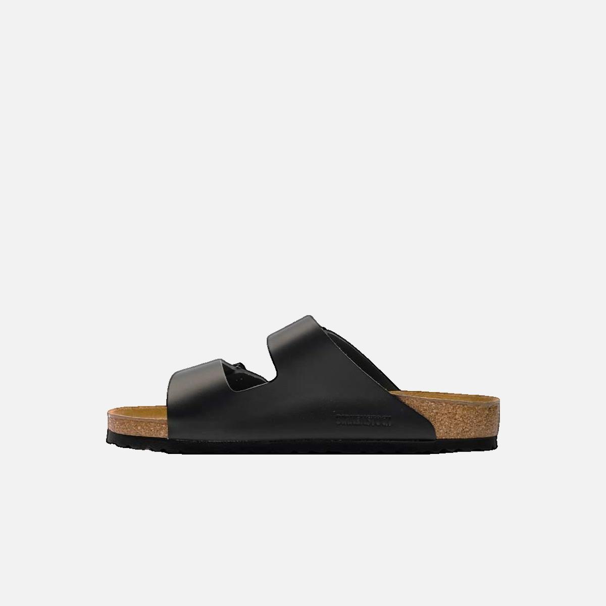 Faux leather sandals BIRKENSTOCK Black