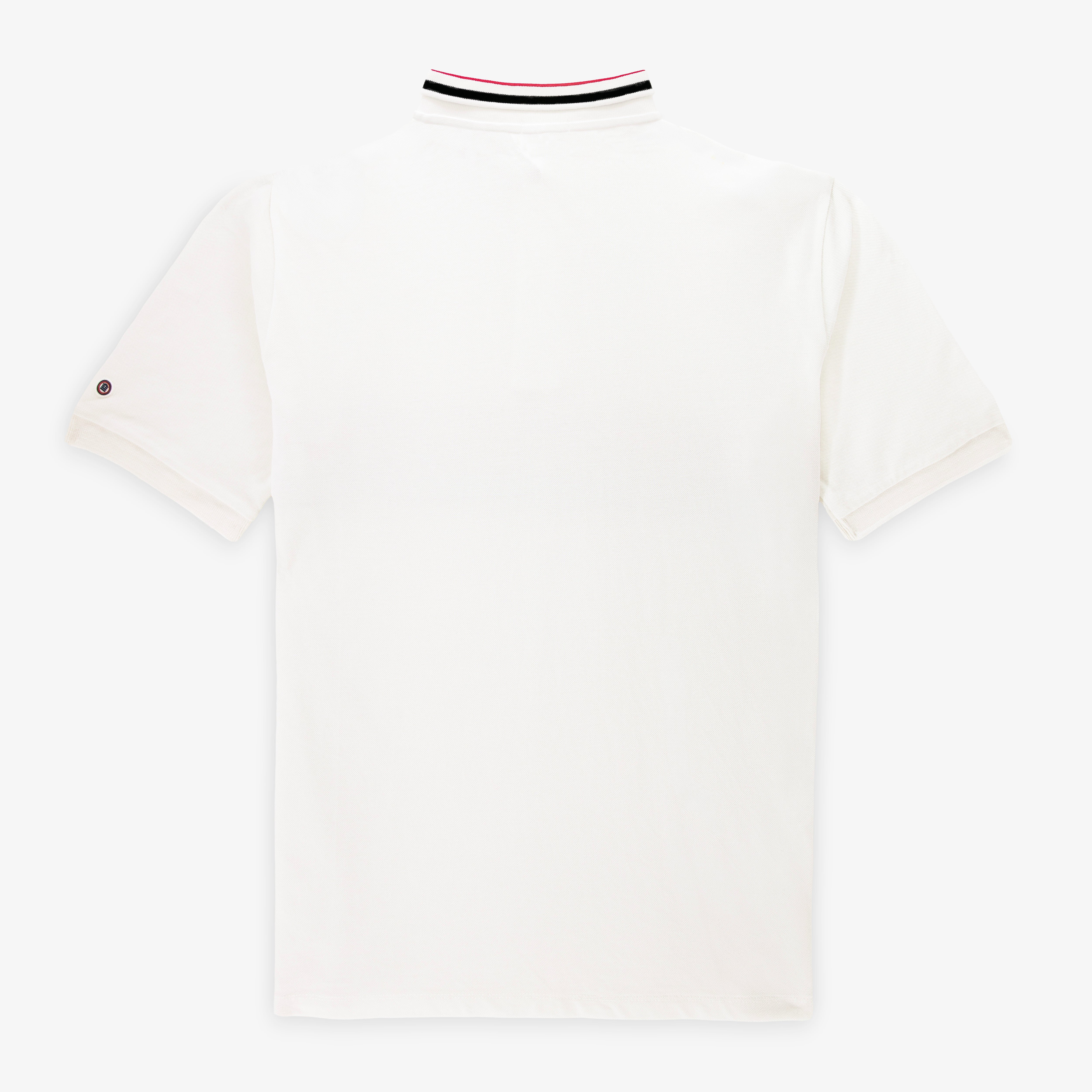 Short-sleeved cotton polo shirt SERGE BLANCO White