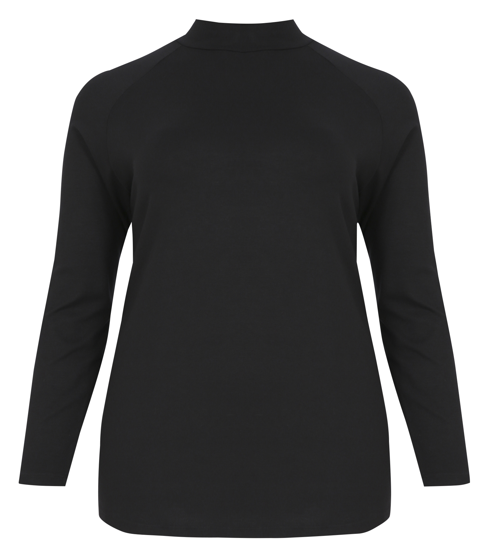 High-neck t-shirt  Black
