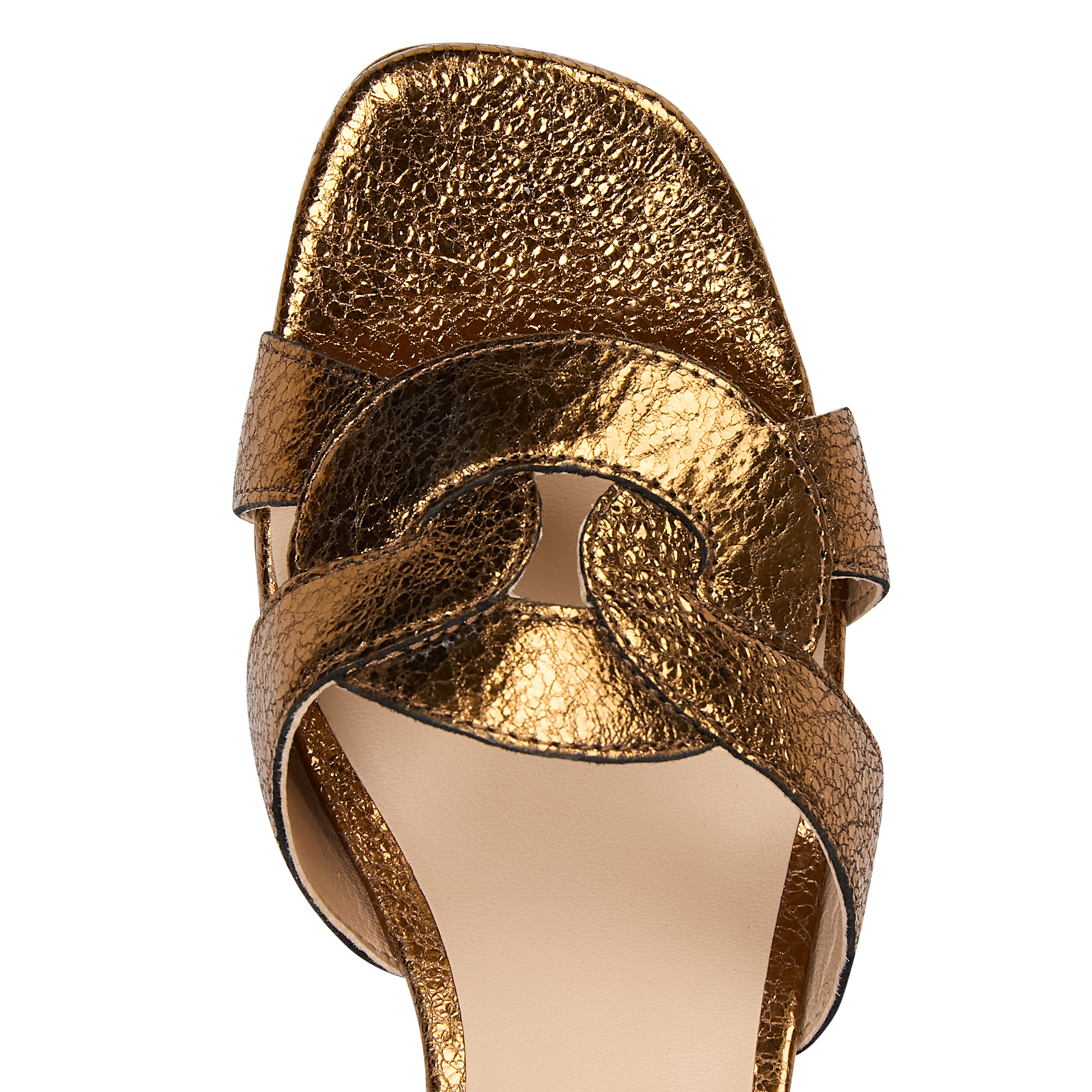 Sandales haute en cuir LES TROPEZIENNES PAR M.BELARBI Doré