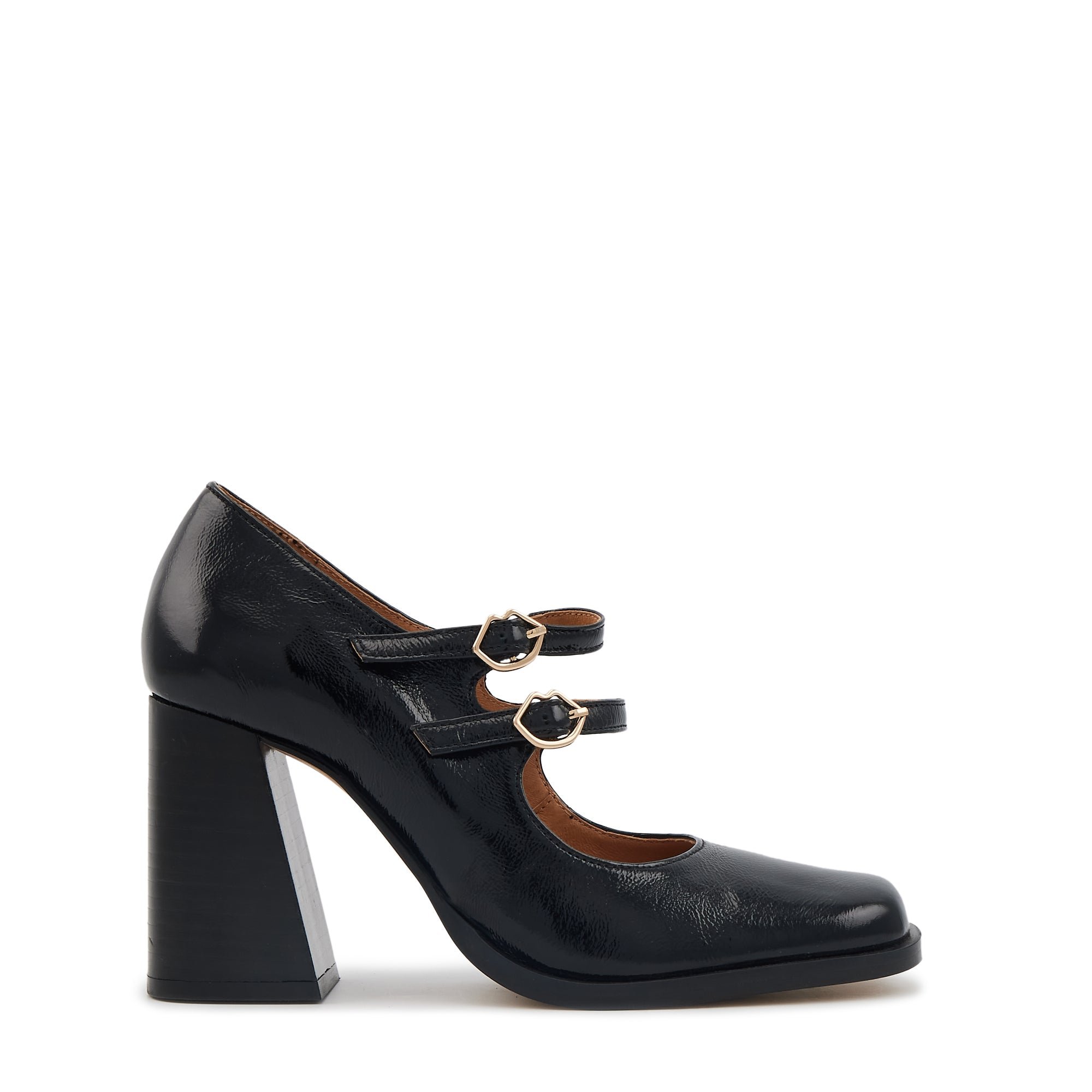 Leather Mary Janes BONS BAISERS PARIS Black