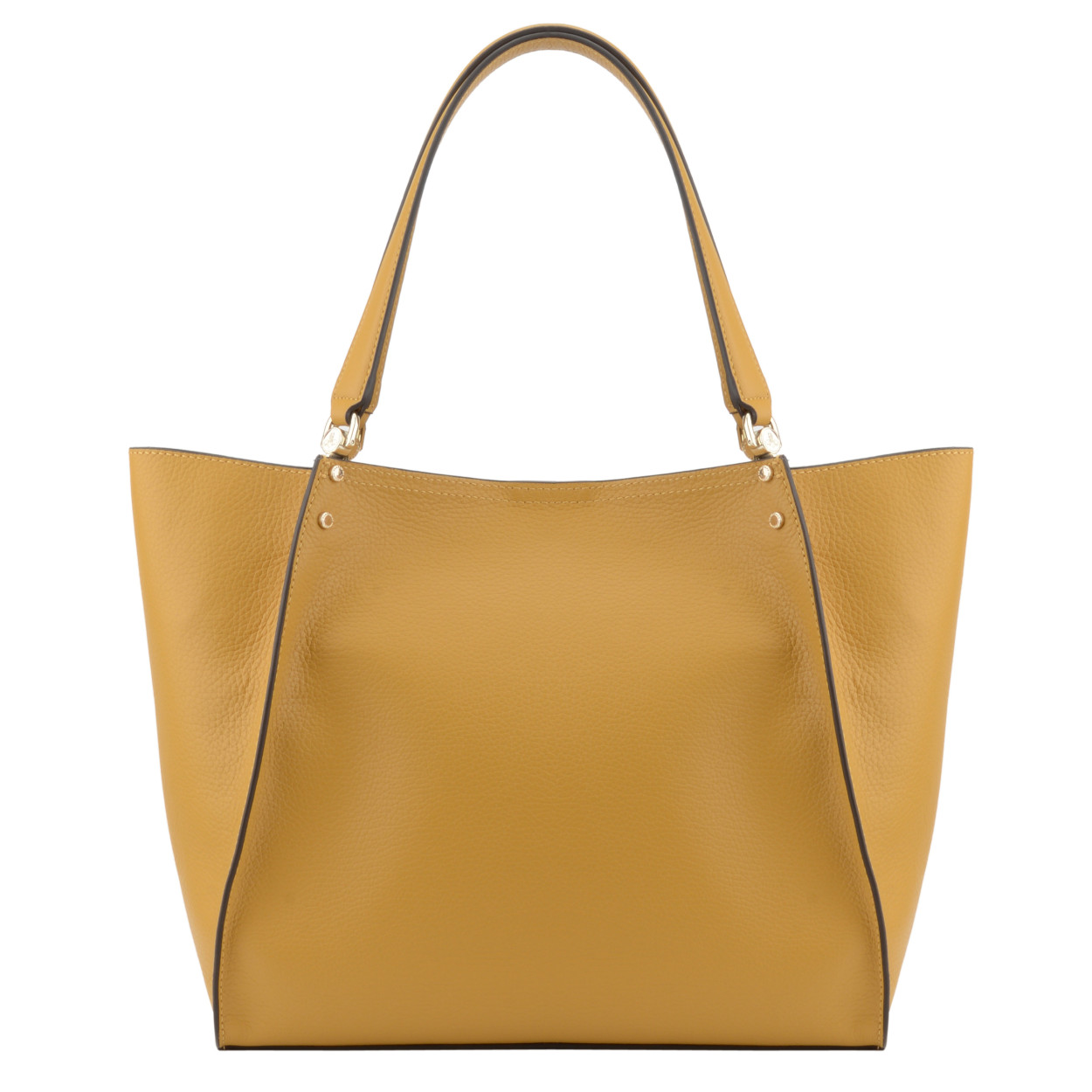 Billy L leather bag  POURCHET Yellow
