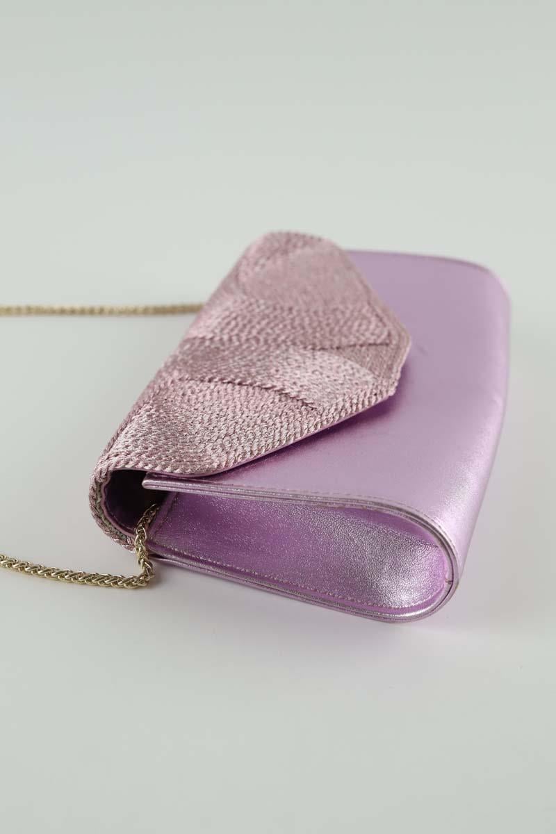 Patent leather clutch bag LK BENNETT - Seconde Main Pink