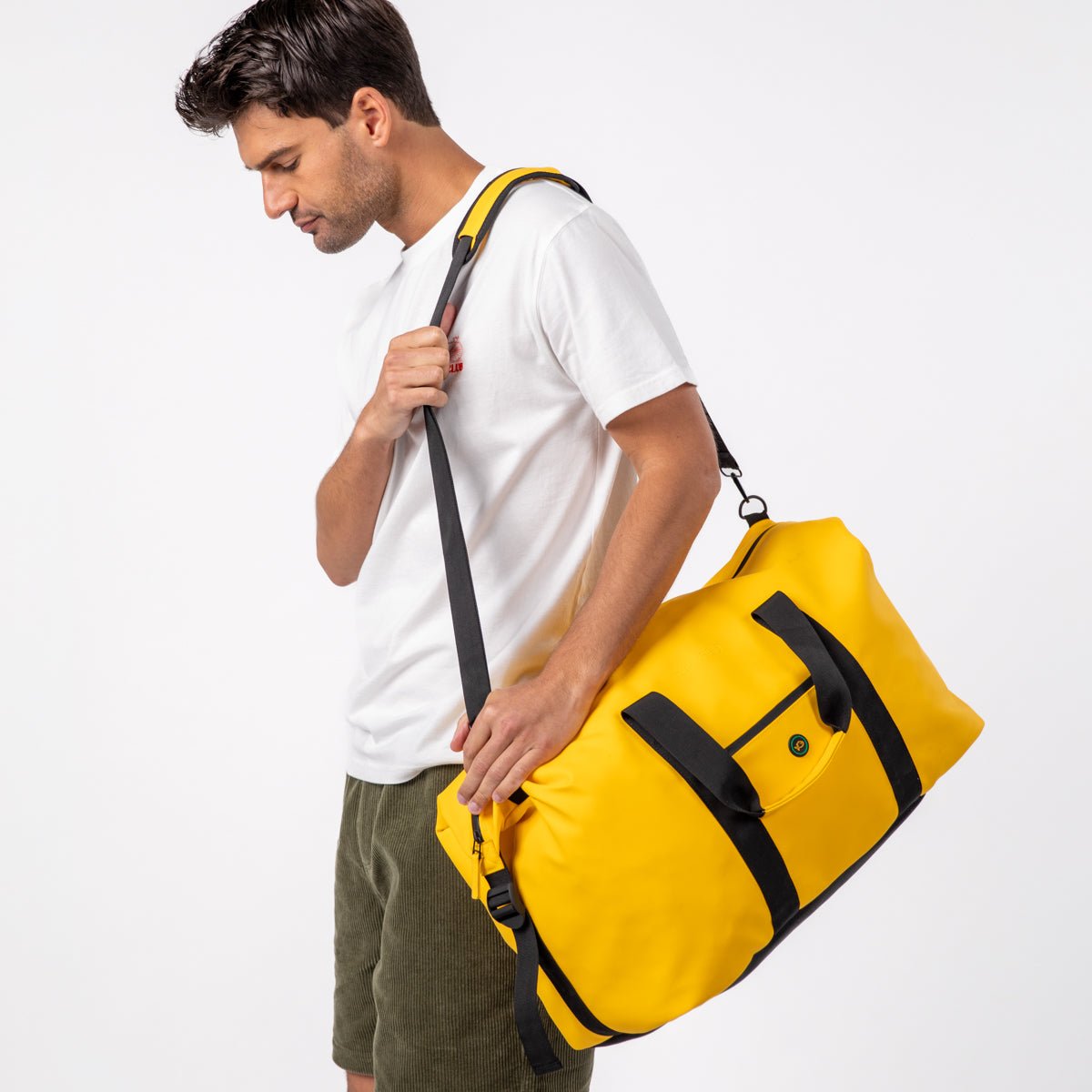 Duffle bag travel bag Yellow