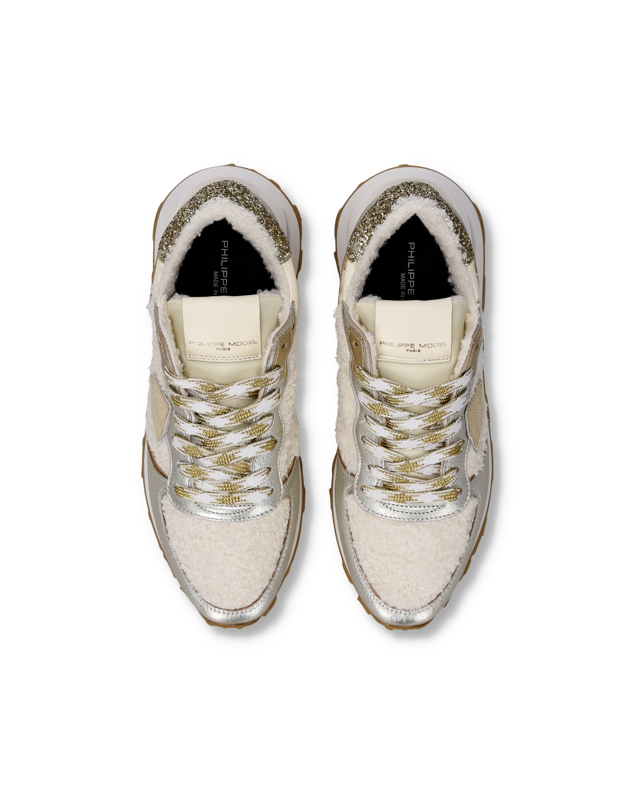 High-top running sneakers PHILIPPE MODEL Silver