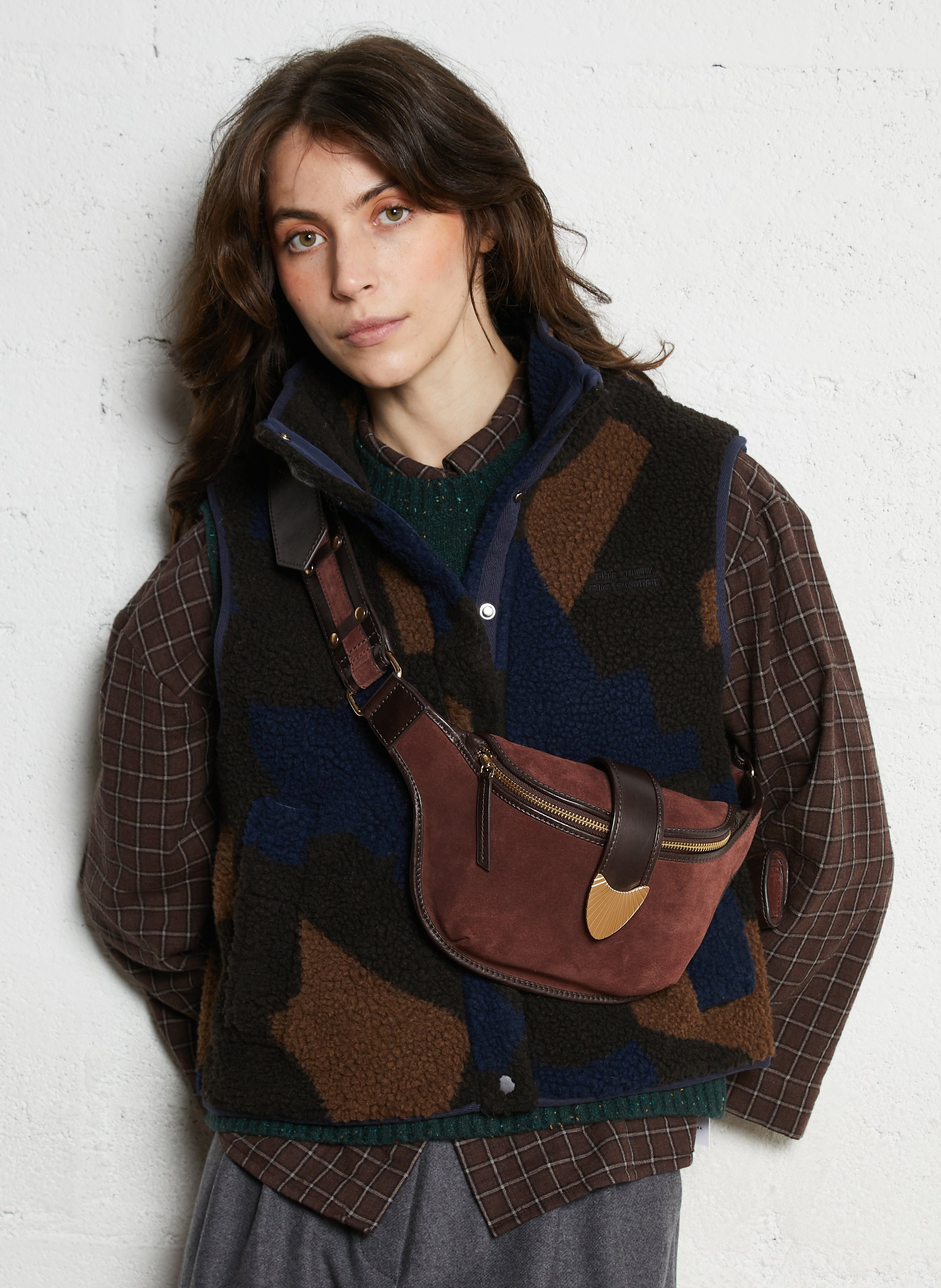 Sac banane en cuir  MAISON 123 Rouge