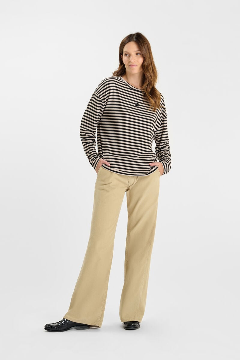 Tommy Badge T-shirt LE TEMPS DES CERISES Black