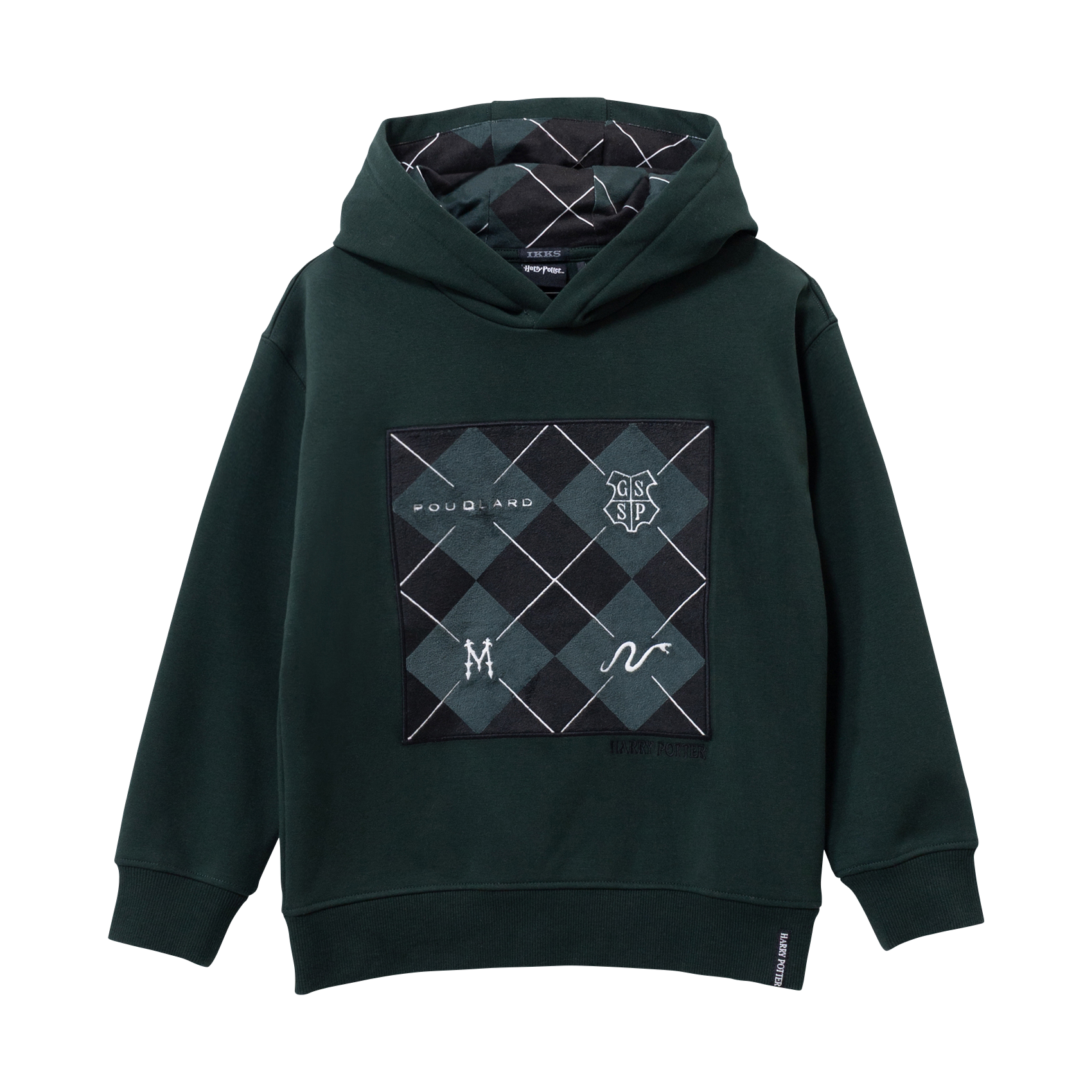 Printed straight fit hoodie IKKS JUNIOR Green