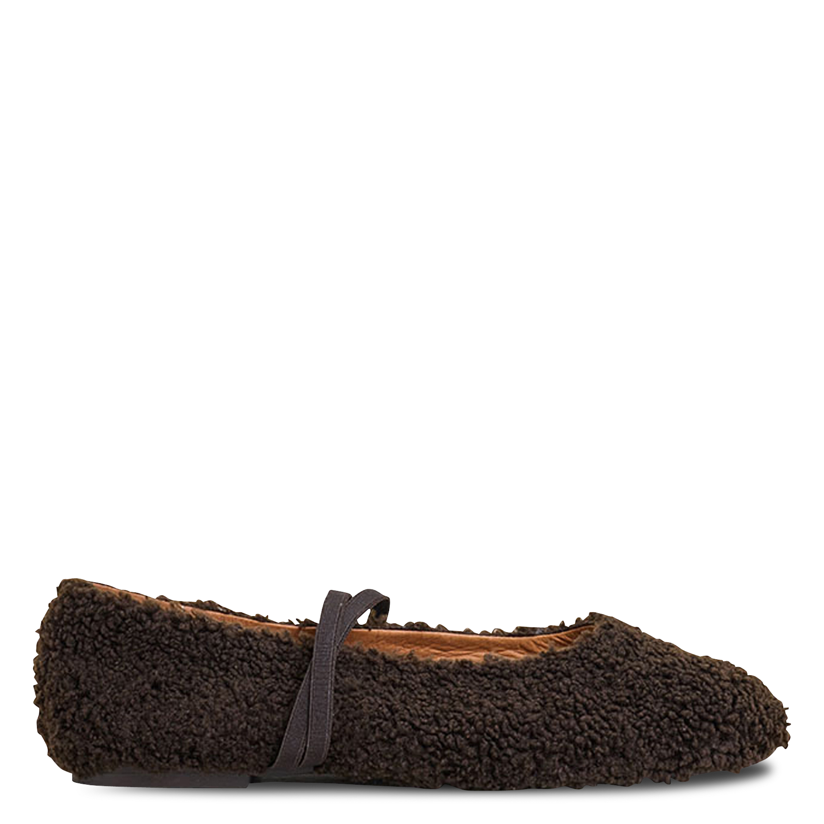 Fur-effect ballet flats JONAK