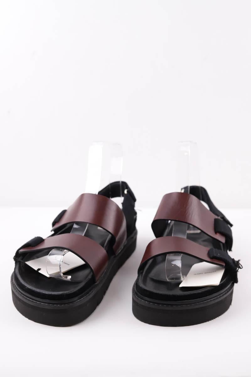 Faux leather sandals ISABEL MARANT - Seconde Main Brown