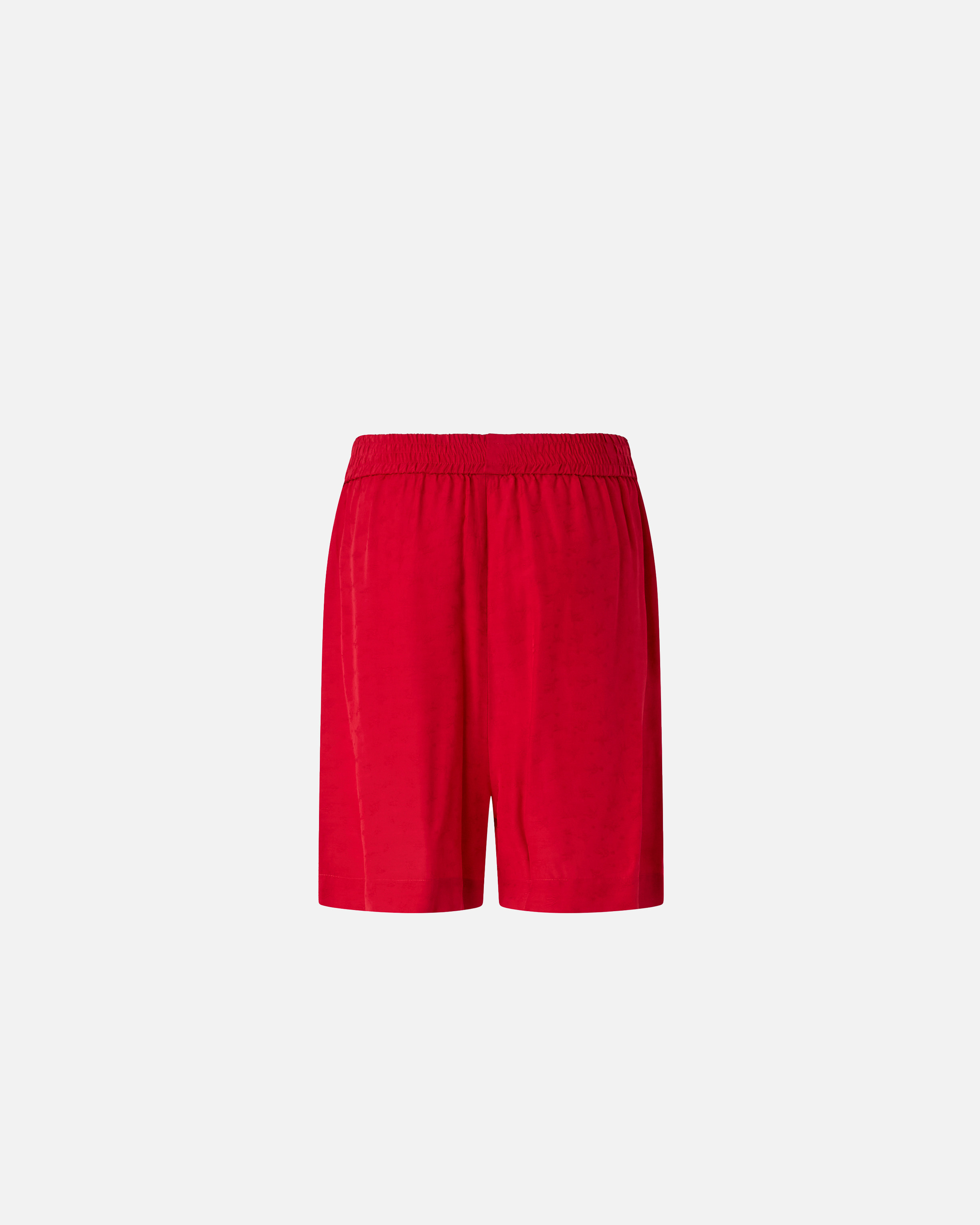 Jacquard viscose shorts PINKO Red