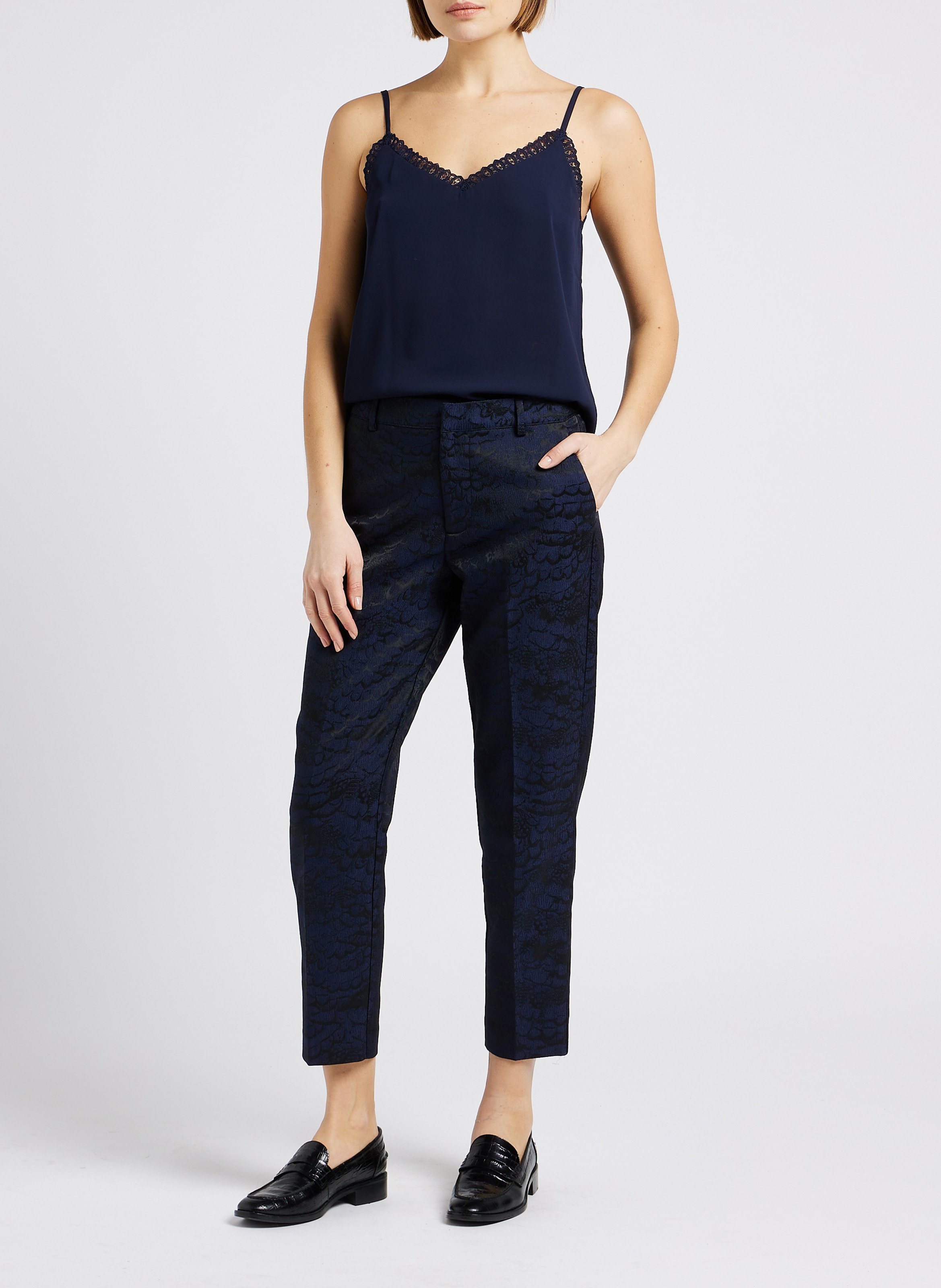 Jacquard-Hose, Slim Fit SCOTCH AND SODA Schwarz