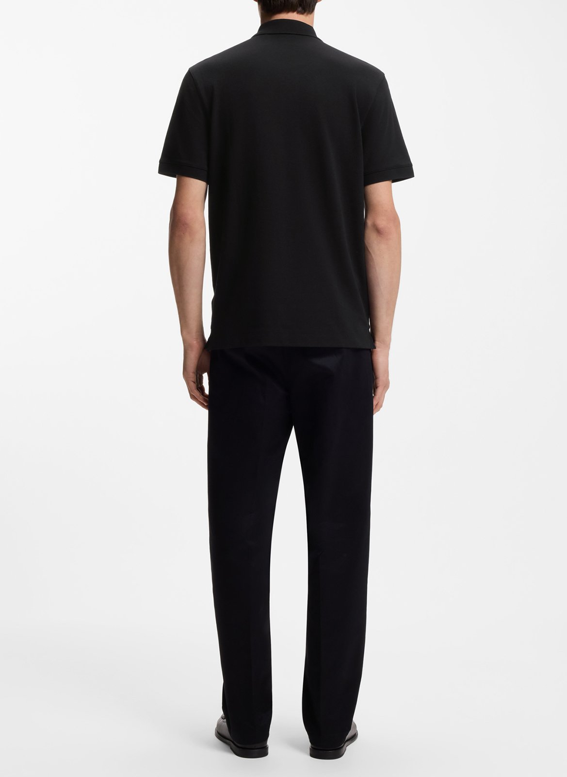 Short-sleeve solid color polo BOSS Black