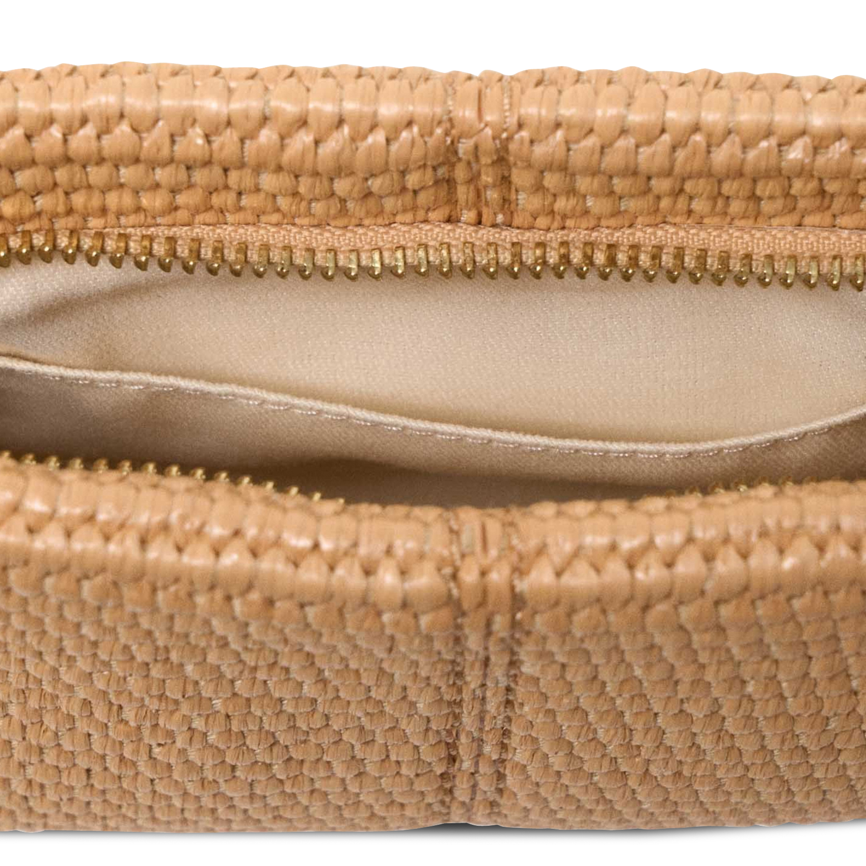 Pochette à franges MAJE Beige