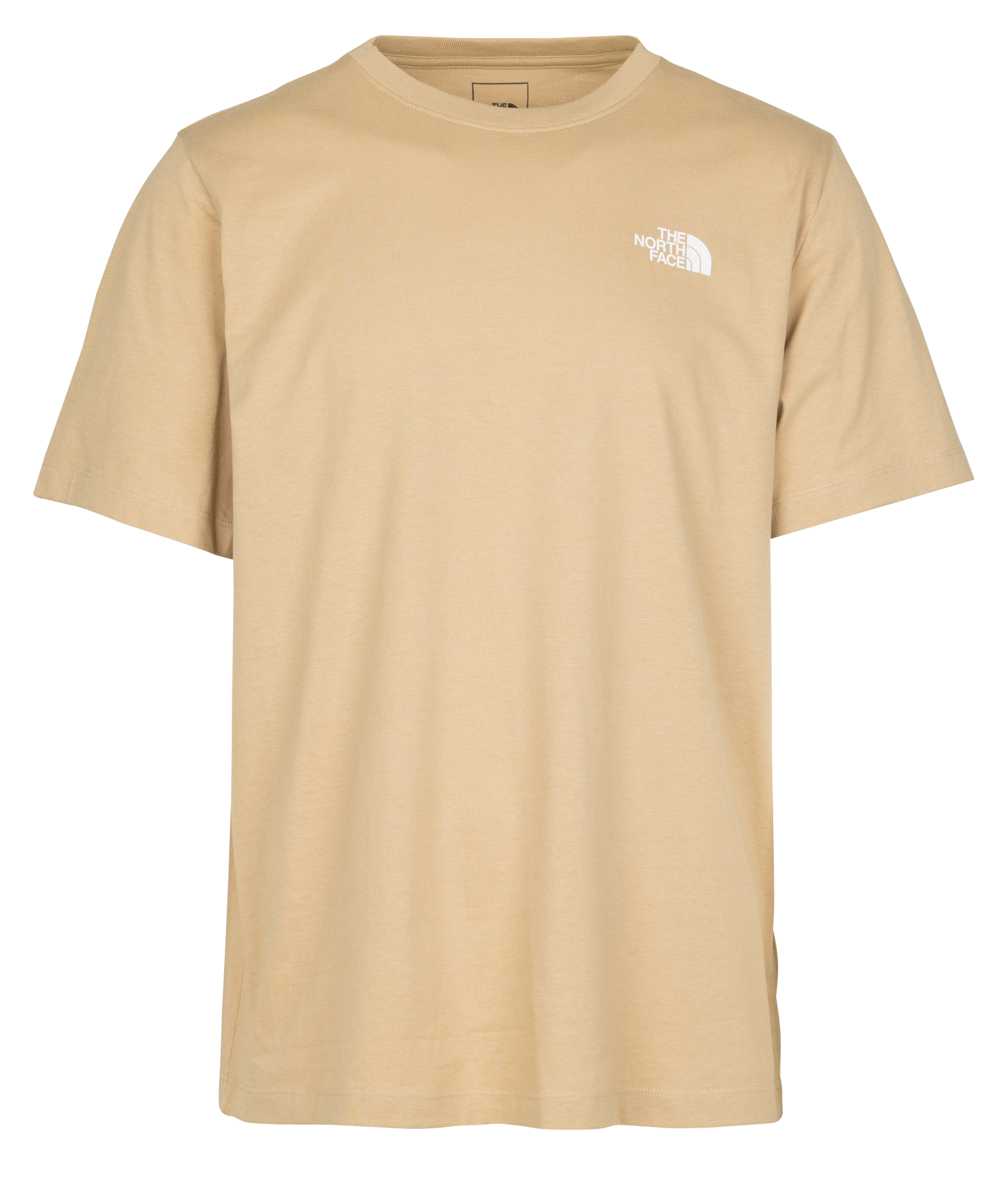 Recht, katoenen T-shirt met ronde hals en zeefdruk THE NORTH FACE