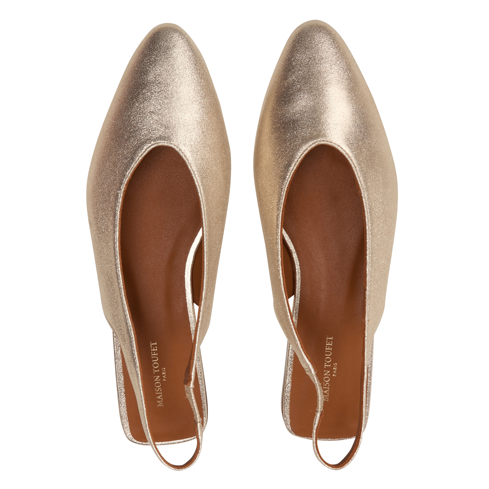 Leren sandalen MAISON TOUFET Goudkleurig