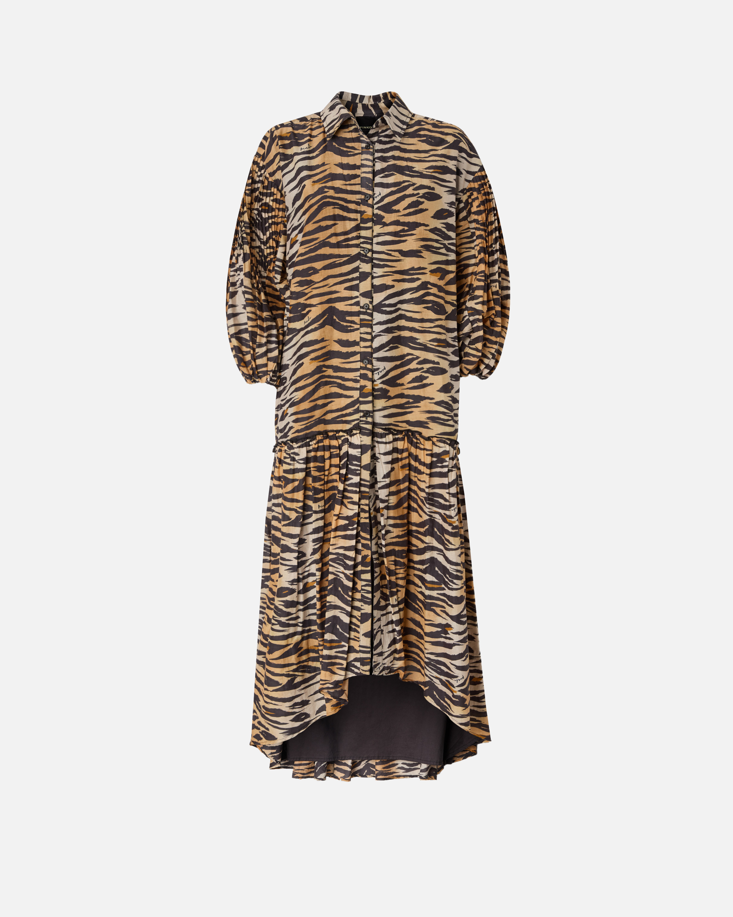 Robe longue à boutons et imprimé animalier PINKO Multicolore