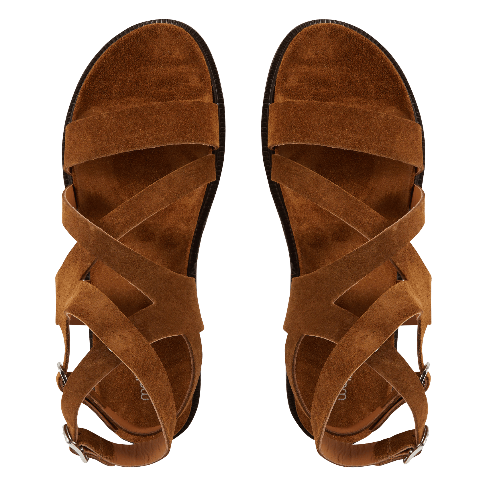 Sandales compensées en cuir MELLOW YELLOW Marron