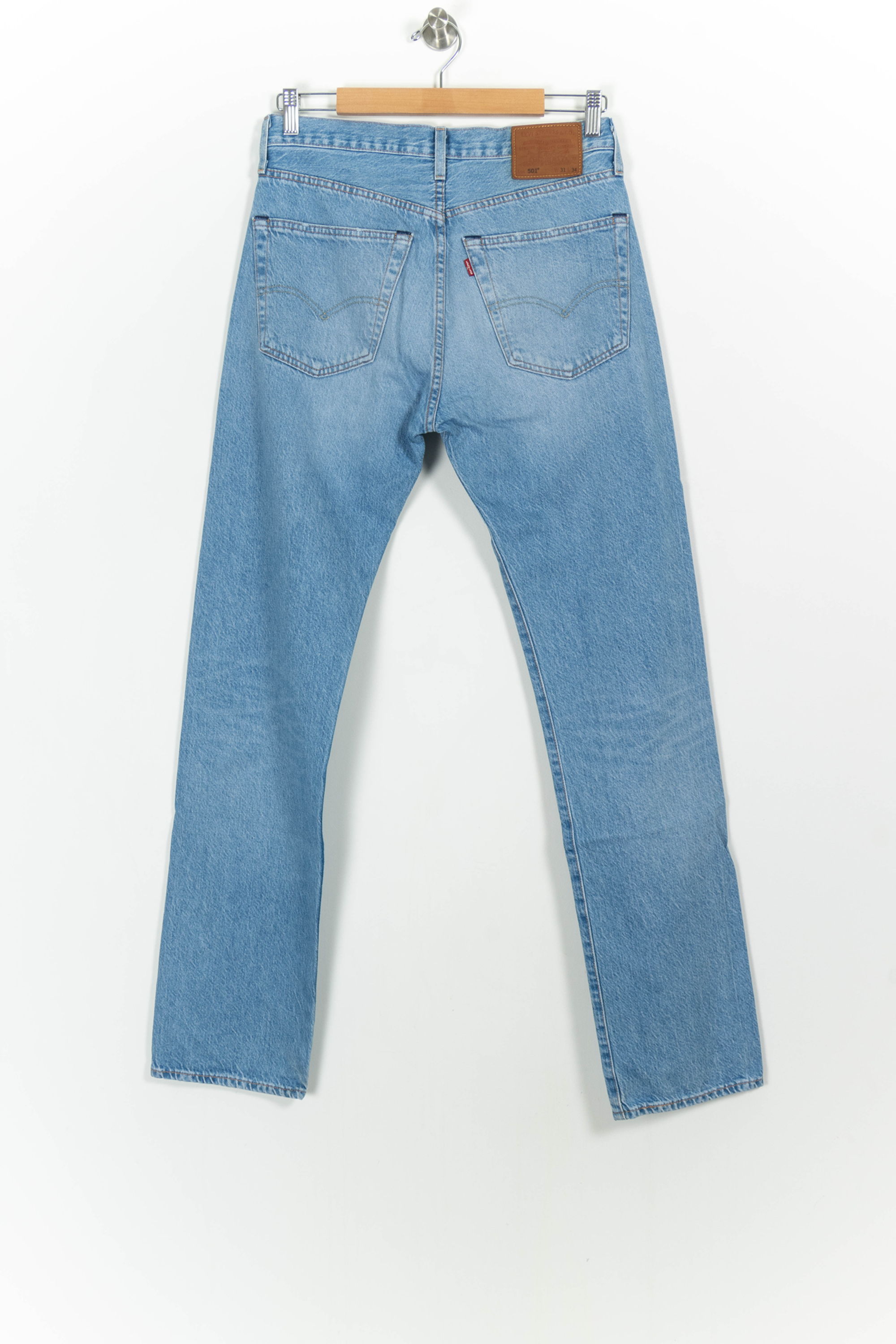 Cropped slim jeans with studs LEVI'S - Seconde main Blue