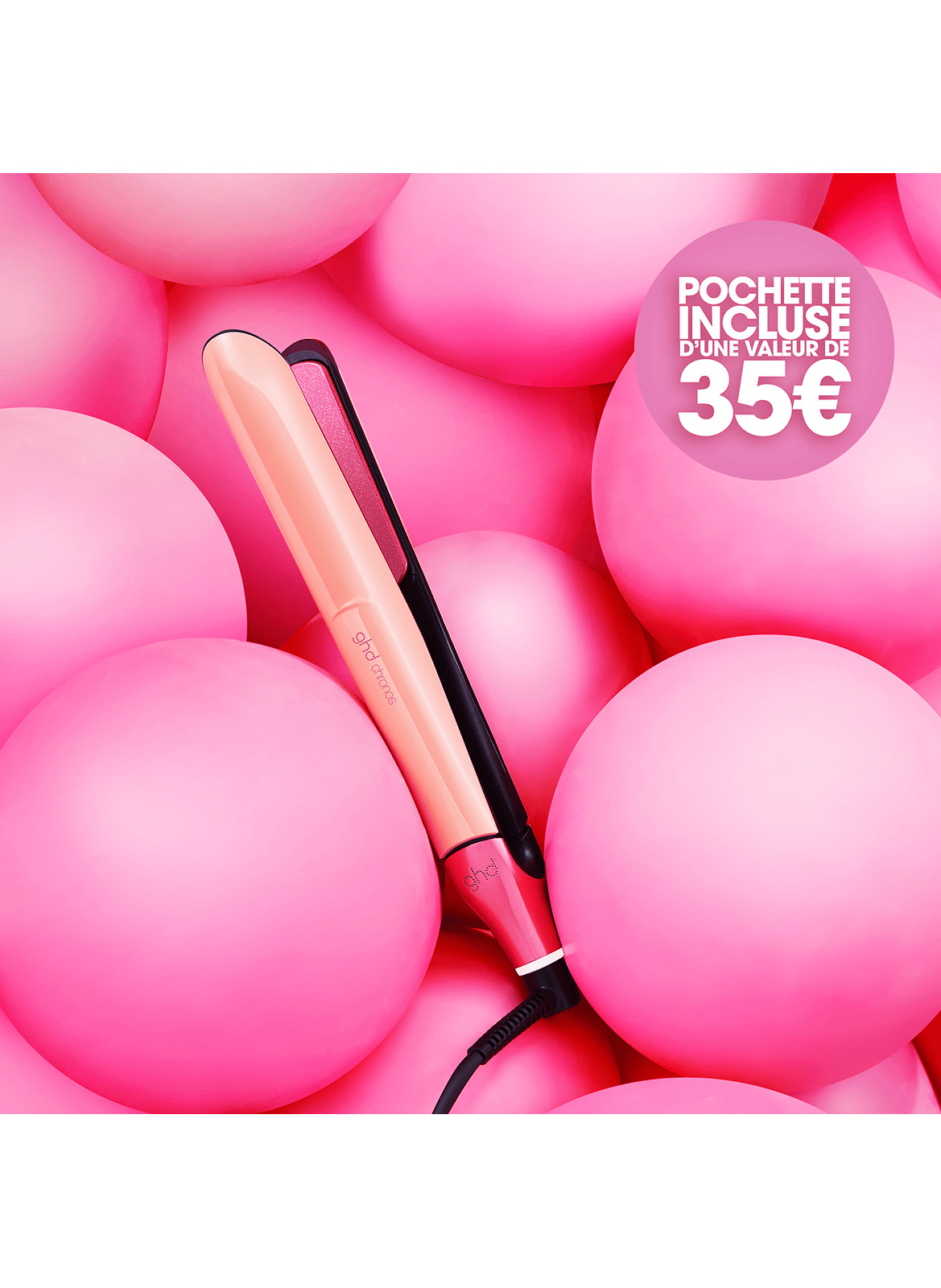 Chronos Hair Straightener - Jelly Collection GHD Pêche acidulé