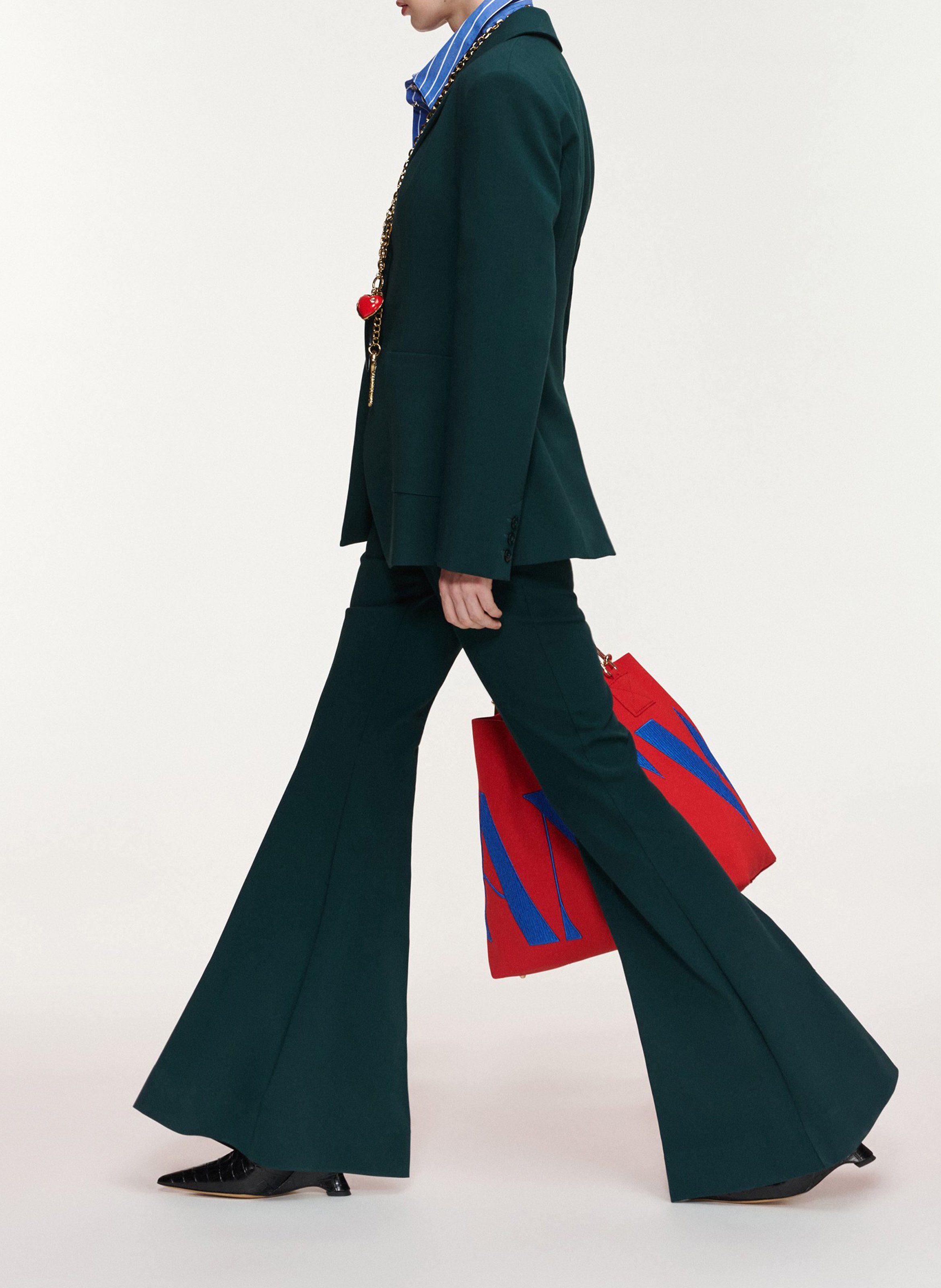 Chaqueta blazer entallada ESSENTIEL ANTWERP Verde