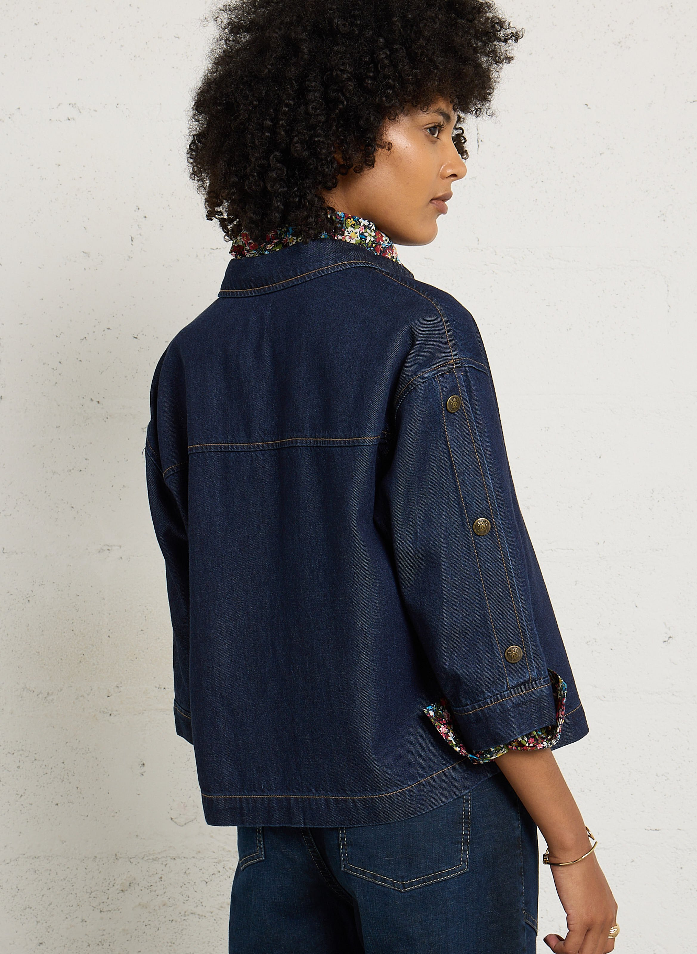 Denimbluse mit 3/4-Ärmeln MAISON 123 Blau