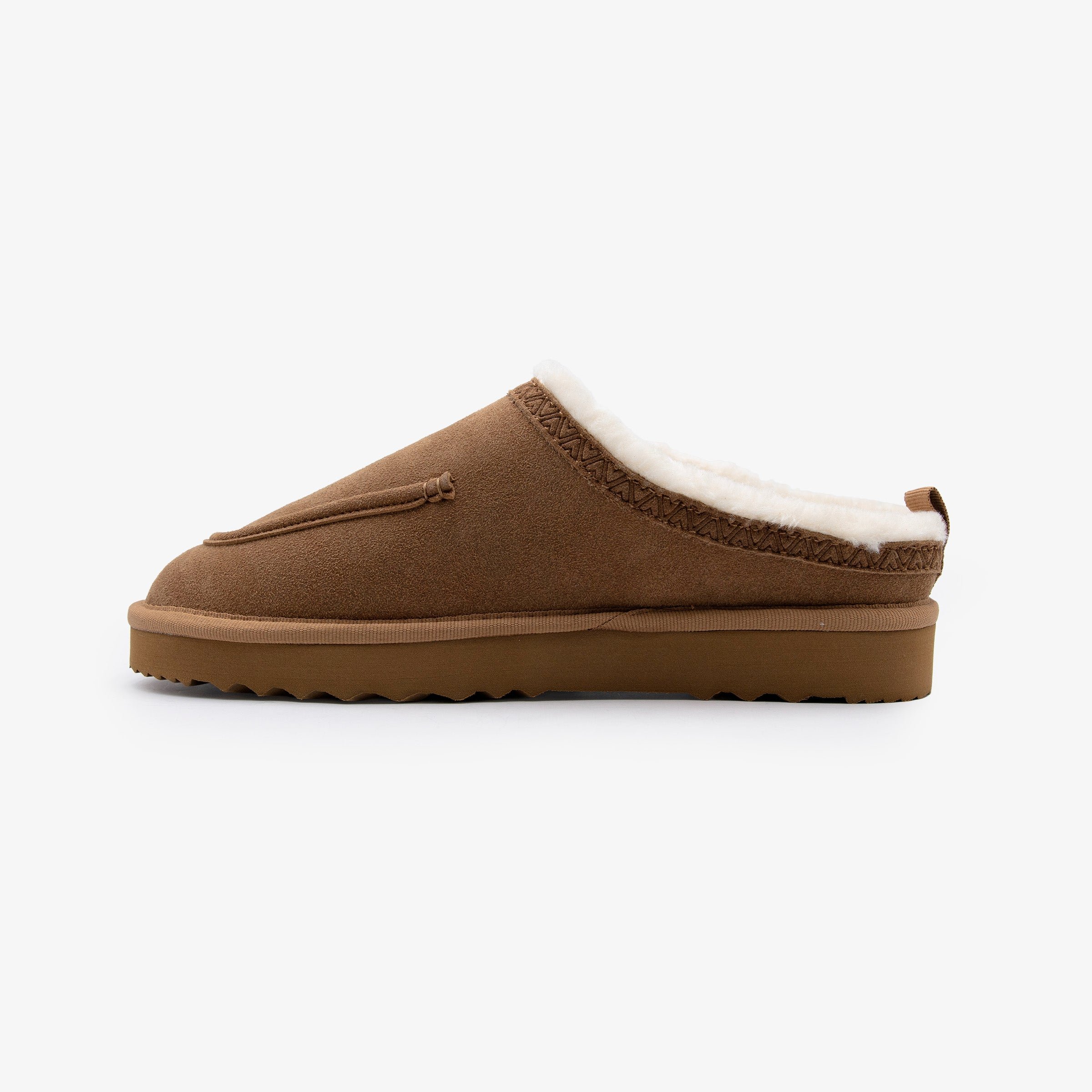 Kansas camel suedette mule slipper SERGE BLANCO Brown
