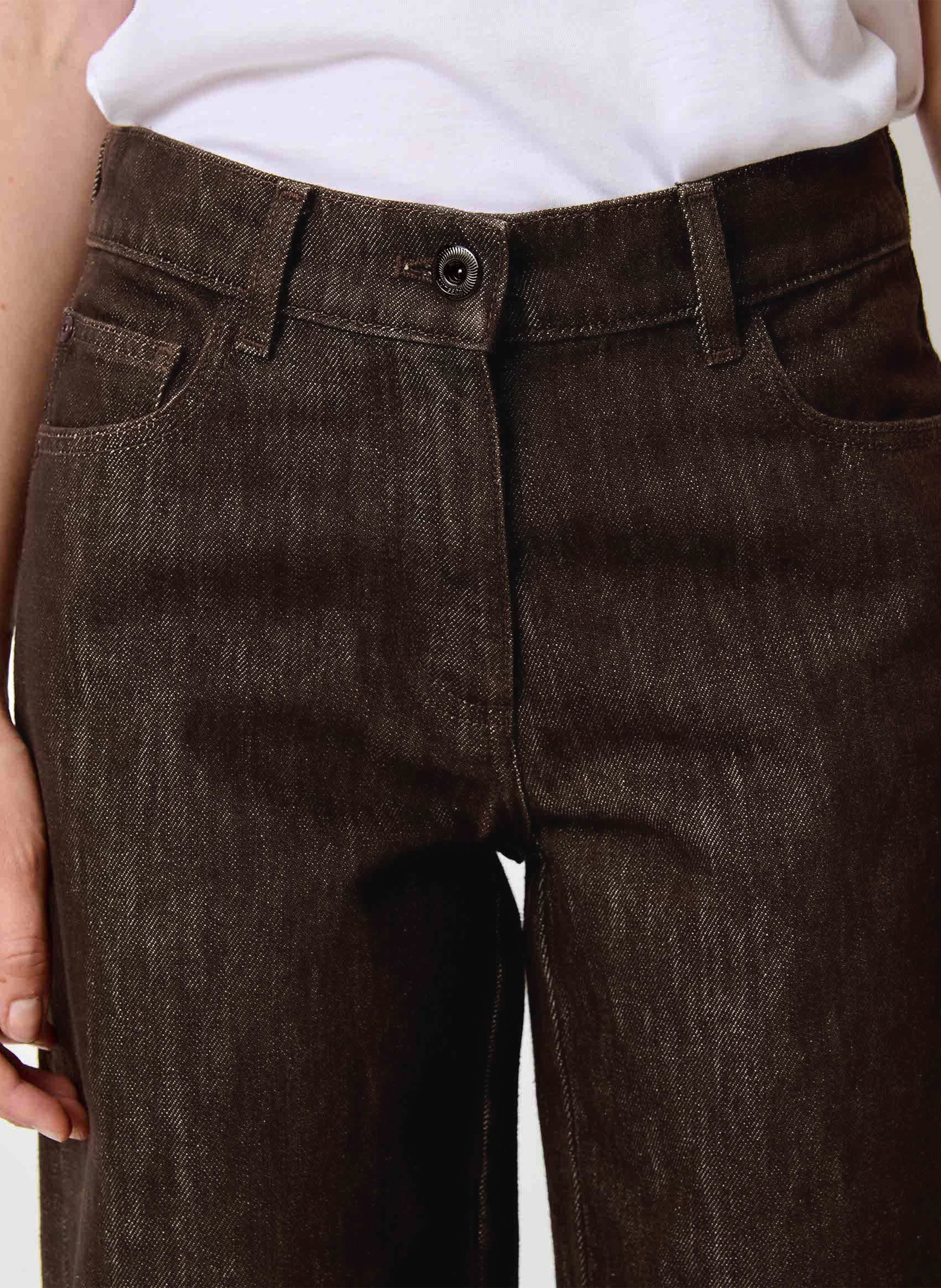 Jean droit en coton | Brown SESSUN Women
