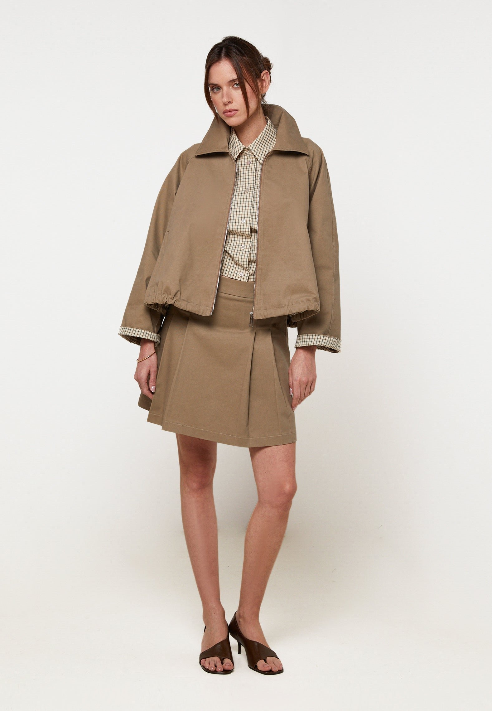 Oversized cotton jacket RODIER Beige