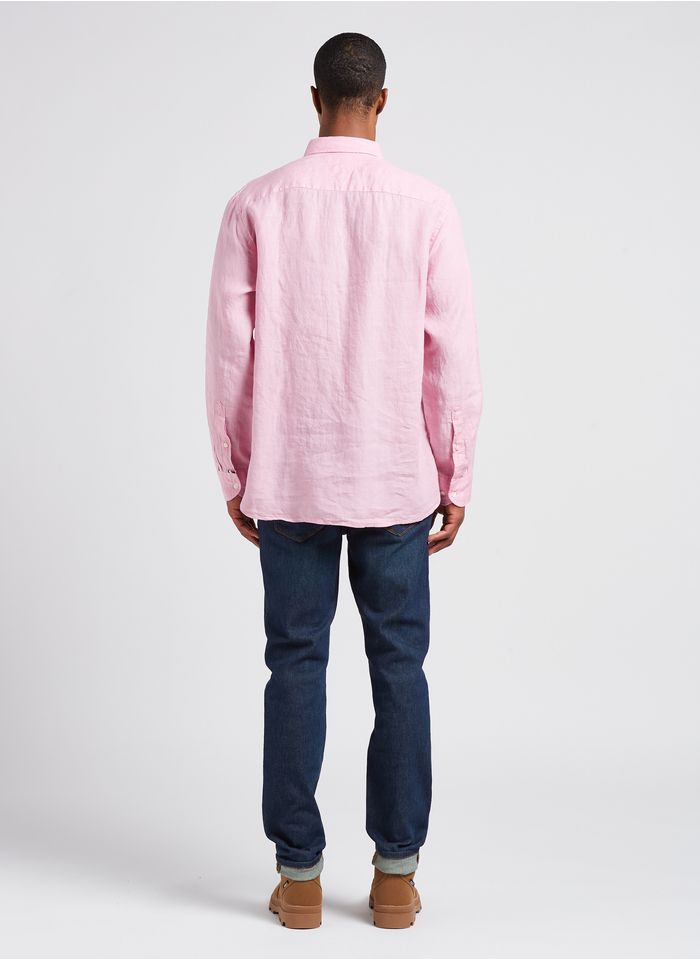 Regular-fit Linen Shirt Classic Pink Tommy Hilfiger - Men | Place des ...