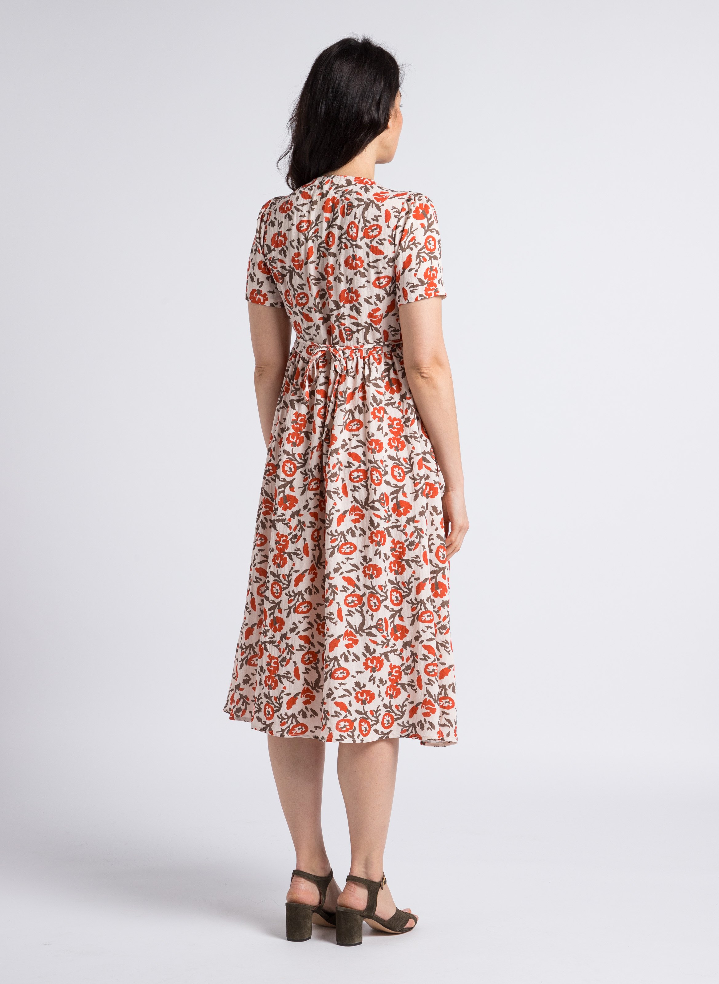 Leren sandalen met hak ANONYMOUS COPENHAGEN Groen